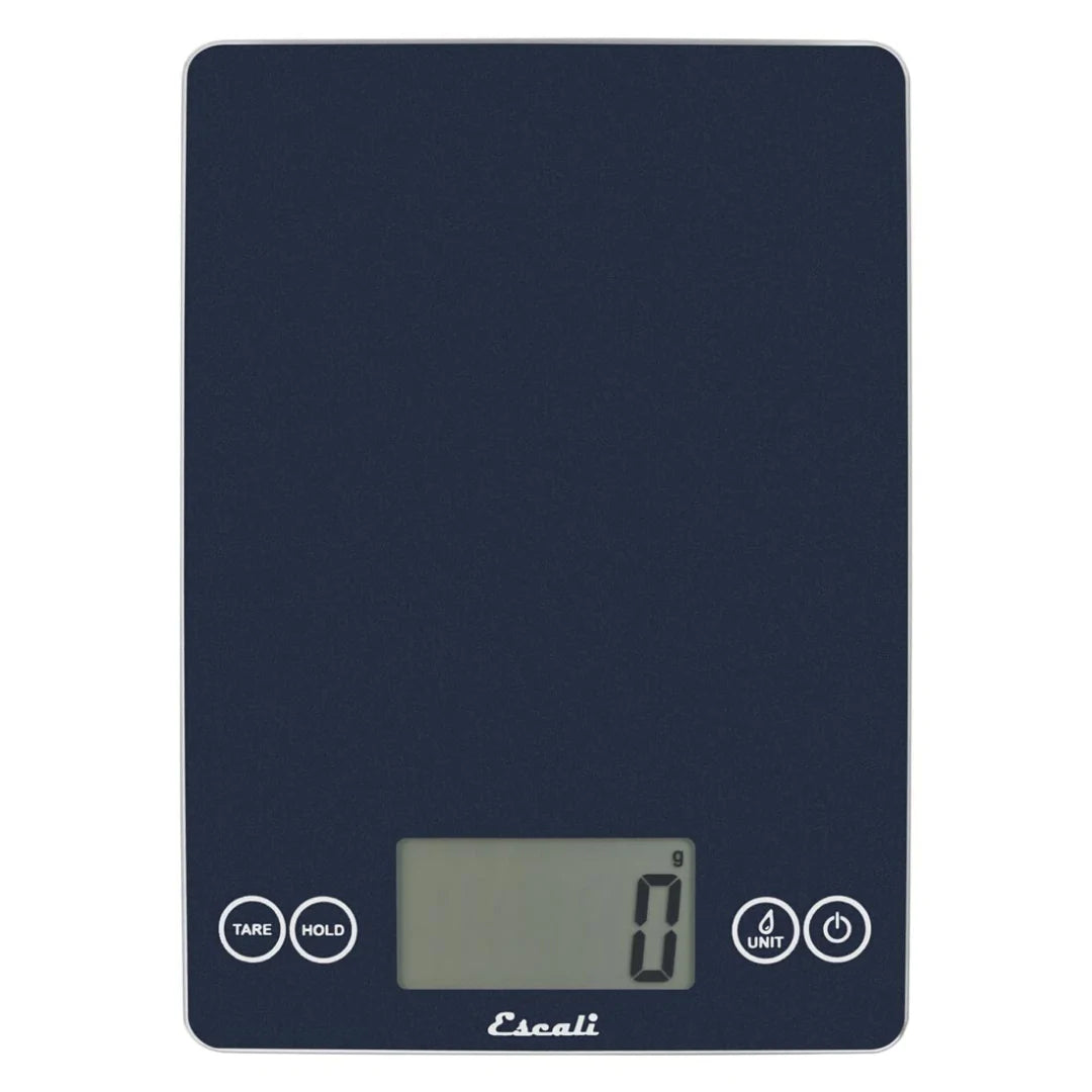 Escali Arti Glass Digital Kitchen Scale - Black Obsidian - Precise Food Weighing for Baking, Cooking & Meal Prep