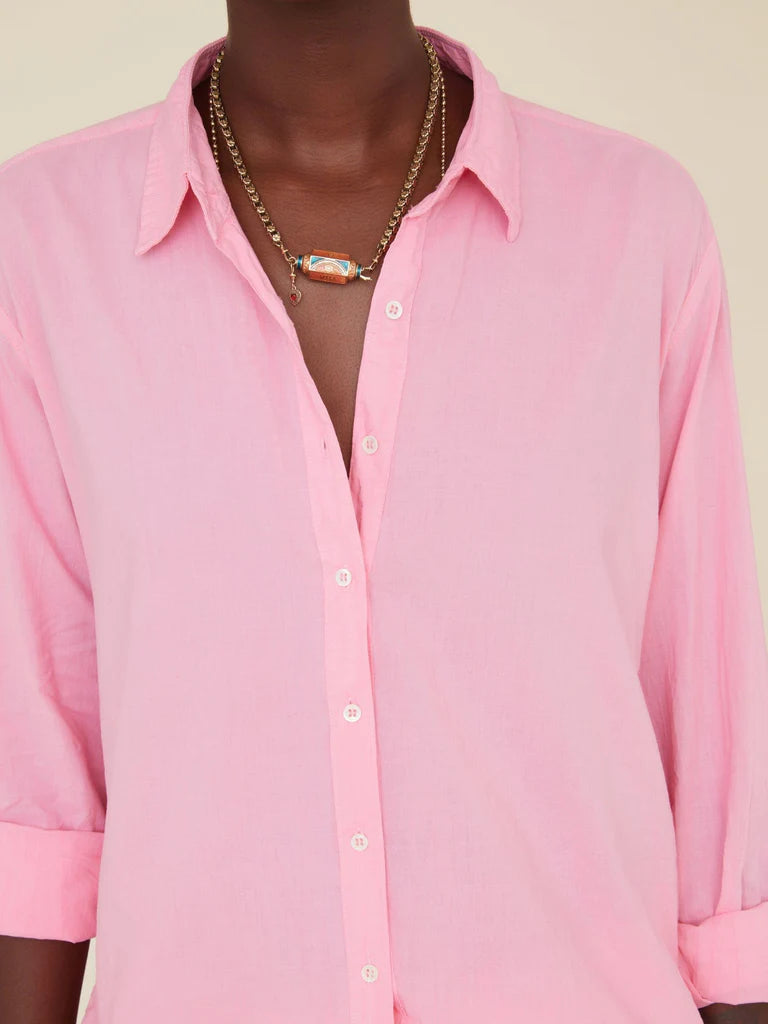 Beau Cotton Shirt for Women - Soft Rose Mallow Blouse, Casual Long Sleeve Tops for Work & Everyday Wear | Perfect for Office, Dating & Weekend Outfits