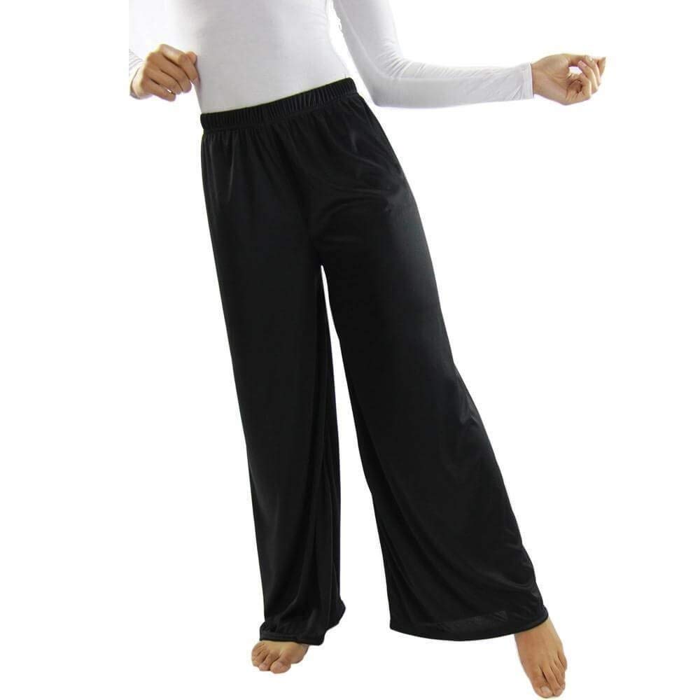 Danzcue Stretch Pull-On Unisex Dance Pants - Comfortable & Breathable for Ballet, Jazz, Yoga & Fitness Practice