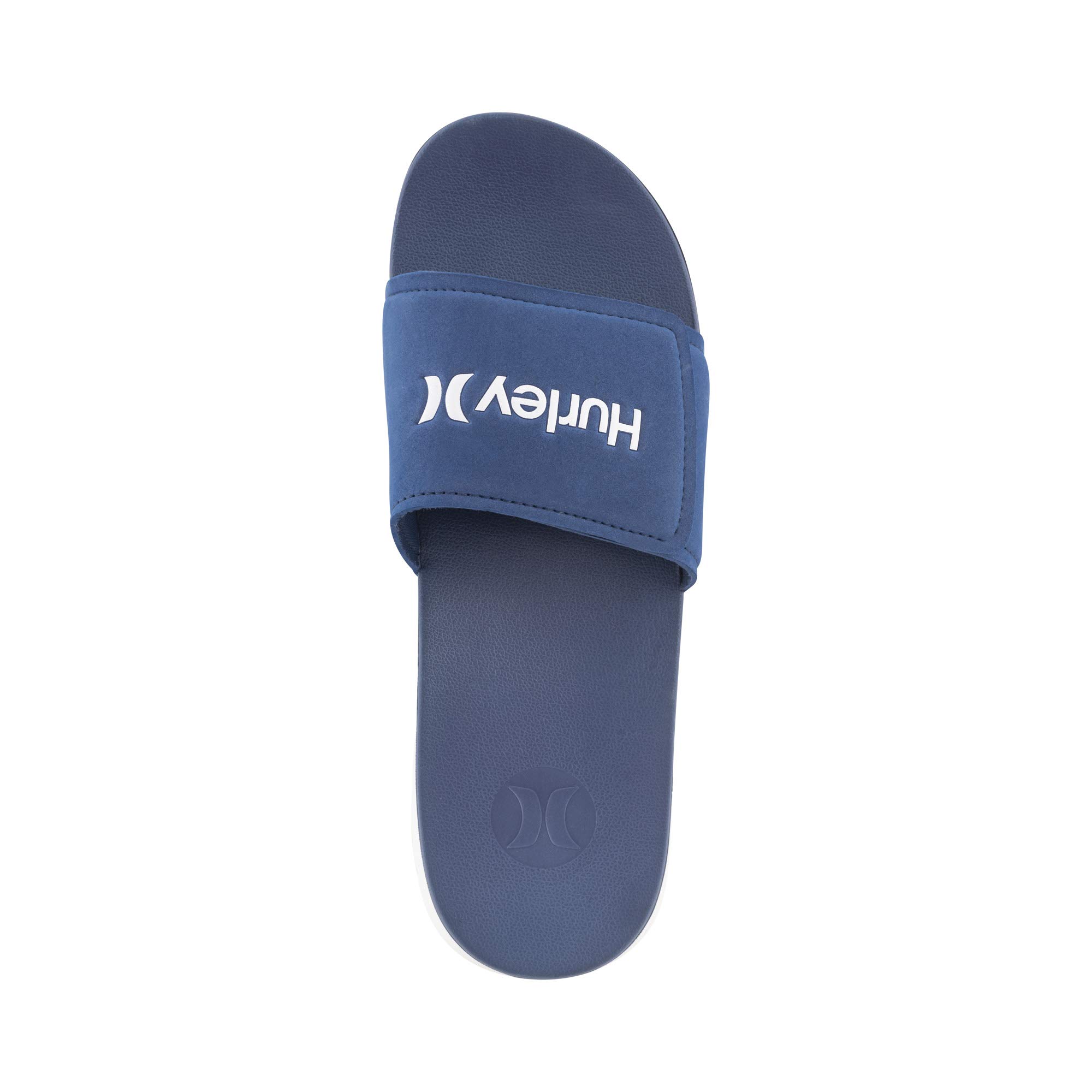 Hurley Men's Peak Velcro Slide Sandal - Comfortable Beach & Pool Slides for Summer | Waterproof Outdoor Sandals for Walking, Travel, and Casual Wear