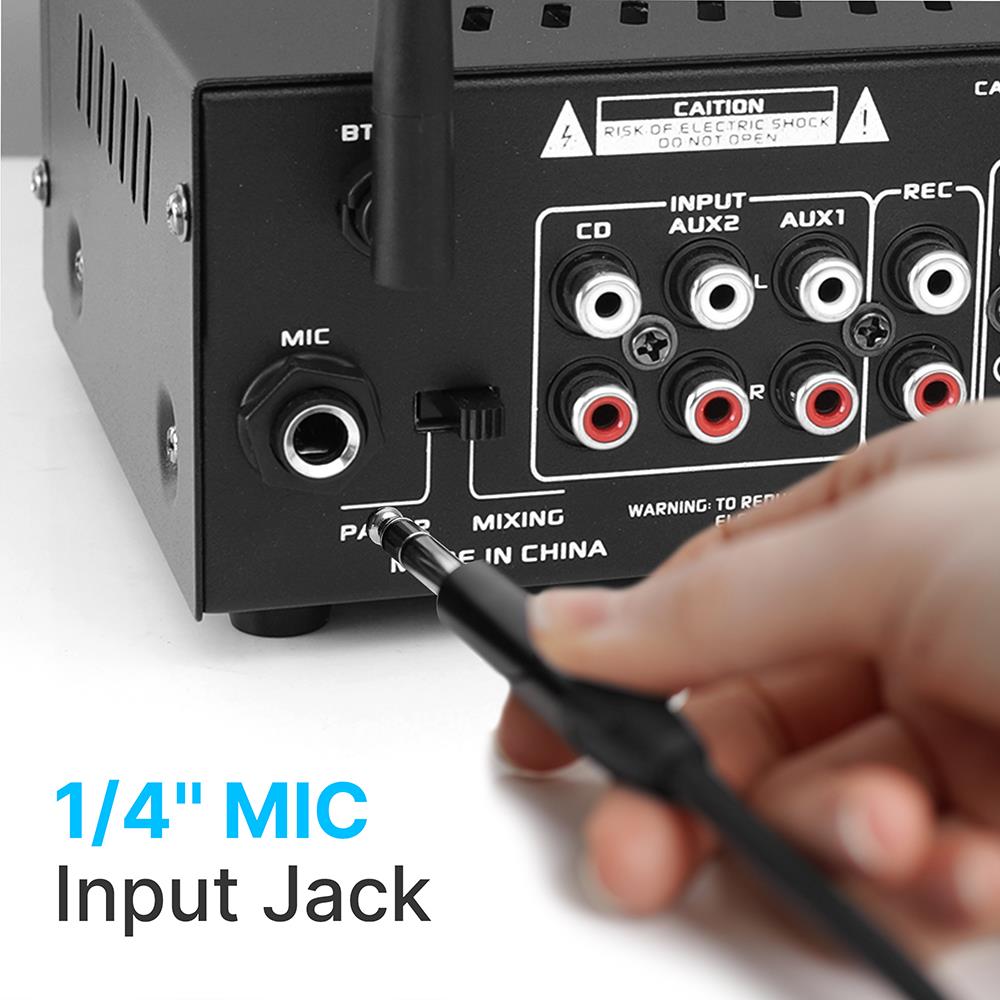 Mini Stereo Power Amplifier - Compact Hi-Fi Audio Booster for Home Theater, DJ, Karaoke & Studio Sound Systems | Perfect for Music Lovers & Audiophiles