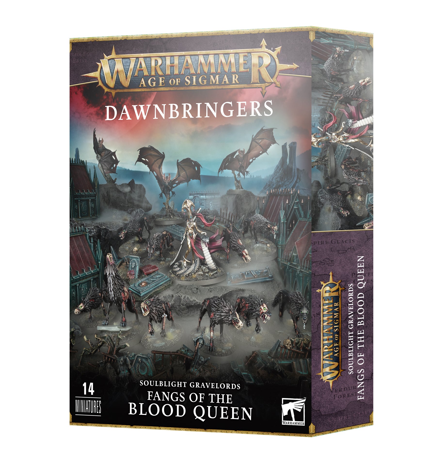Age of Sigmar: Dawnbringers - Soulblight Gravelords: Fangs of the Blood Queen Warhammer Miniatures | Vampire-Themed Tabletop Game | Perfect for Fantasy Wargaming & Collectors