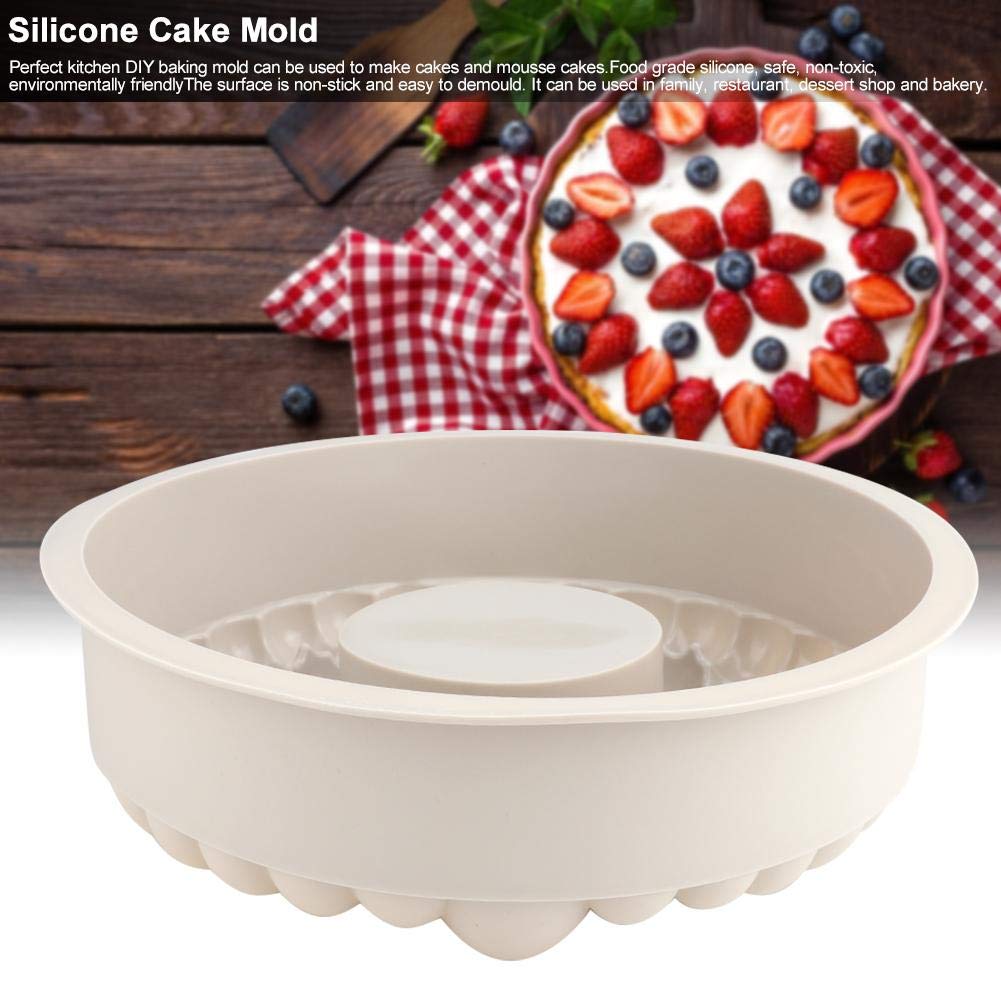 Yosoo Flower Shape Silicone Cake Mold for Baking Bread, Pie, Flan, Tart & Mousse - DIY Dessert Decorating Tool for Home Bakers - Perfect for Birthday Parties, Wedding Cakes & Holiday Treats