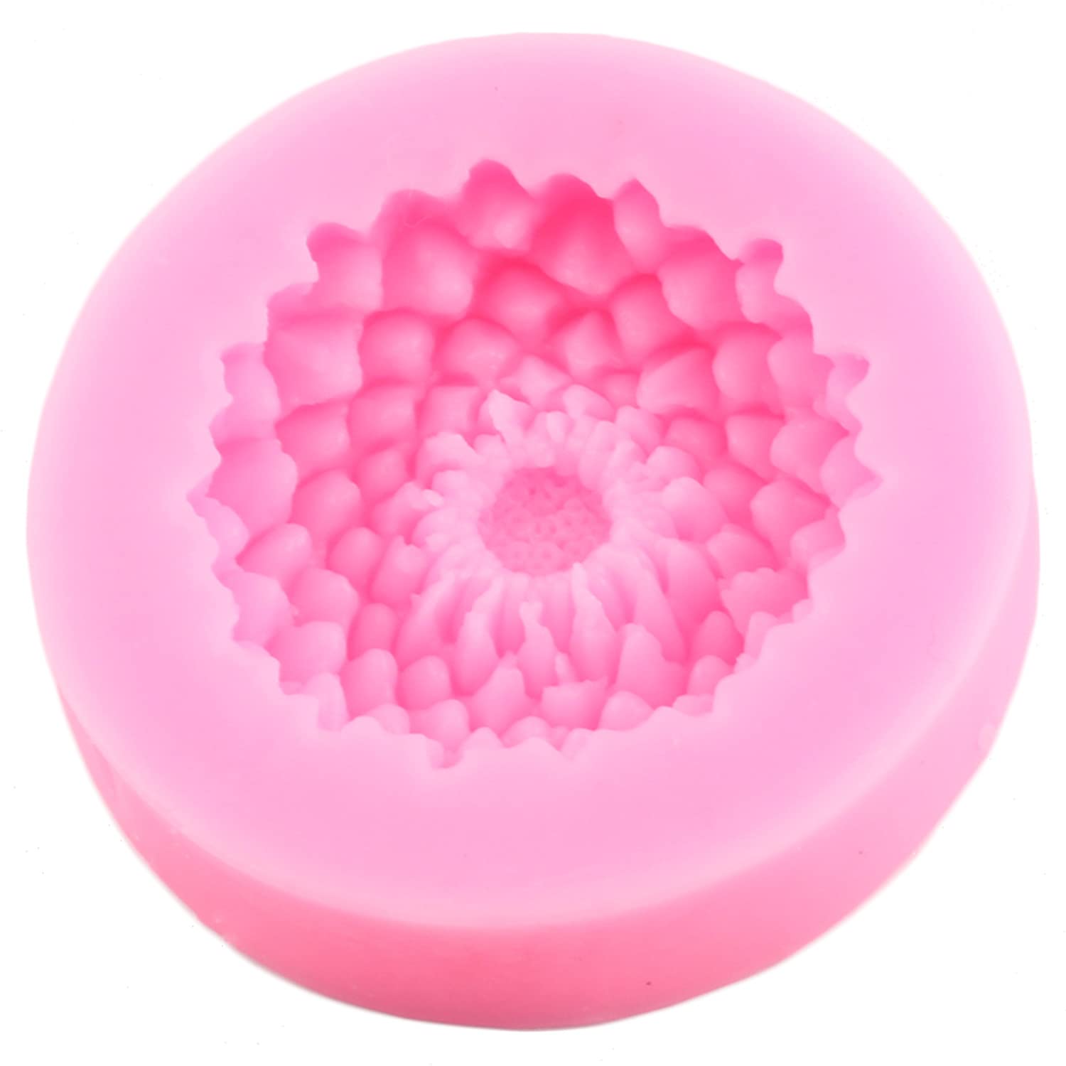 Premium Silicone Flower Molds Set of 4 - Chrysanthemum, Rose & Tropical Blossom Shapes for Cake Decorating, Fondant, Chocolate, Gum Paste & Polymer Clay - Perfect for Cupcake Toppers, Candy Making & DIY Crafts