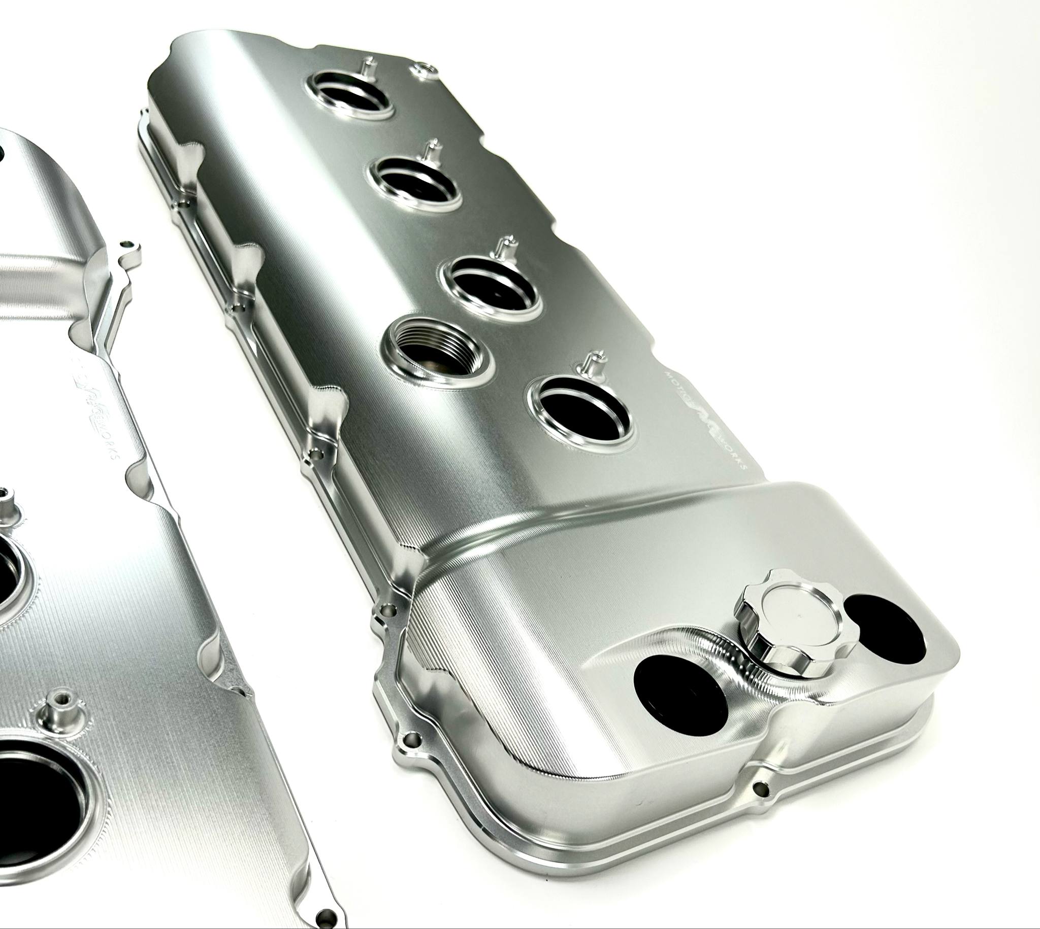 Billet Gen 1 & Gen 2 Coyote VCT Valve Covers - CNC Machined Aluminum with Clear Anodized Finish | Perfect for Ford Mustang & F-150 Performance Upgrades