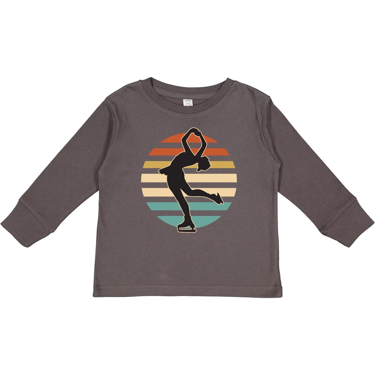 Inktastic Ice Skating & Ice Dancing Toddler Long Sleeve T-Shirt - Cute Winter Sports Outfit for Kids - Perfect for Ice Rink, Figure Skating Practice & Cold Weather Play