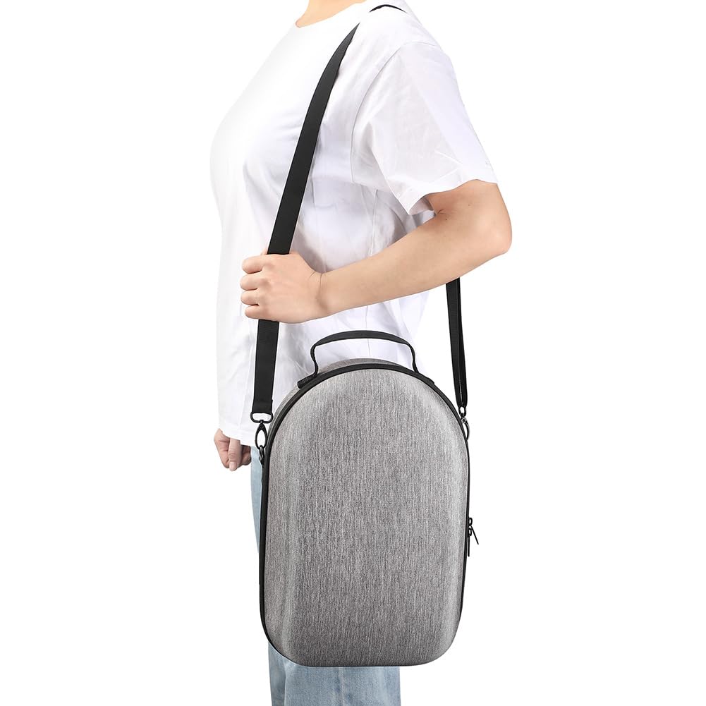 Shockproof Protective Case for Meta/Oculus Quest 3 VR Headset & Controllers - Durable Portable Storage Bag with Shoulder Strap, Scratch-Resistant & Drop-Proof Design - Perfect for Travel, Gaming Events & Safe Storage (Grey)