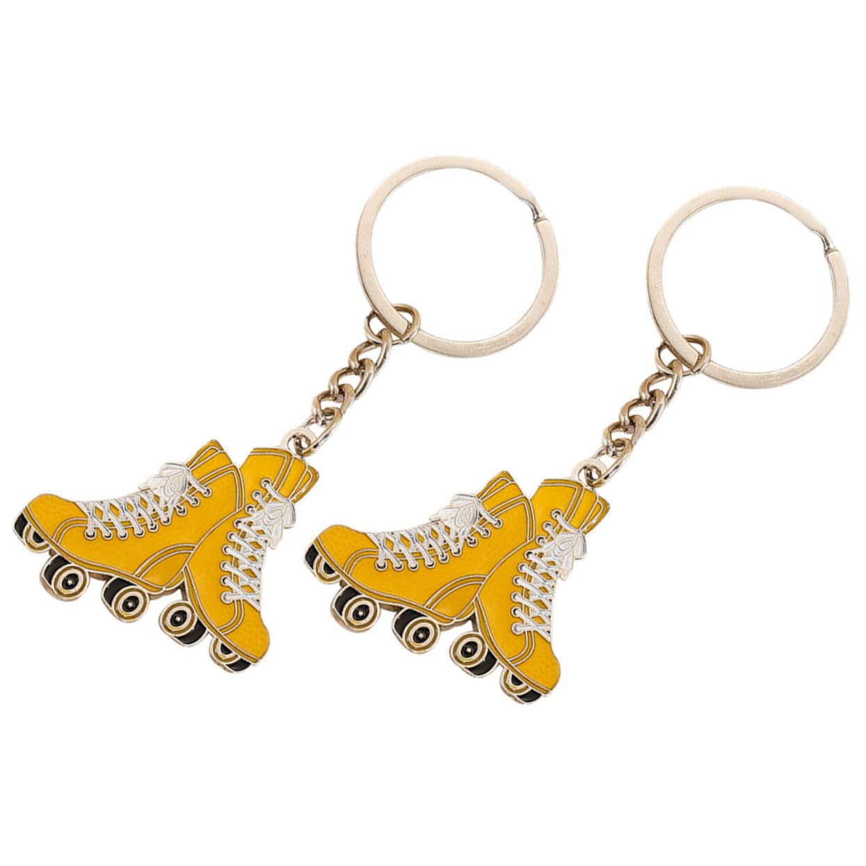 FOYTOKI Cute Skates & Shoe Keychain Set - Fashion Keyring Pendant for Bags, Backpacks, Keys & Gifts - Perfect for Everyday Use, School, Office & Travel Accessories