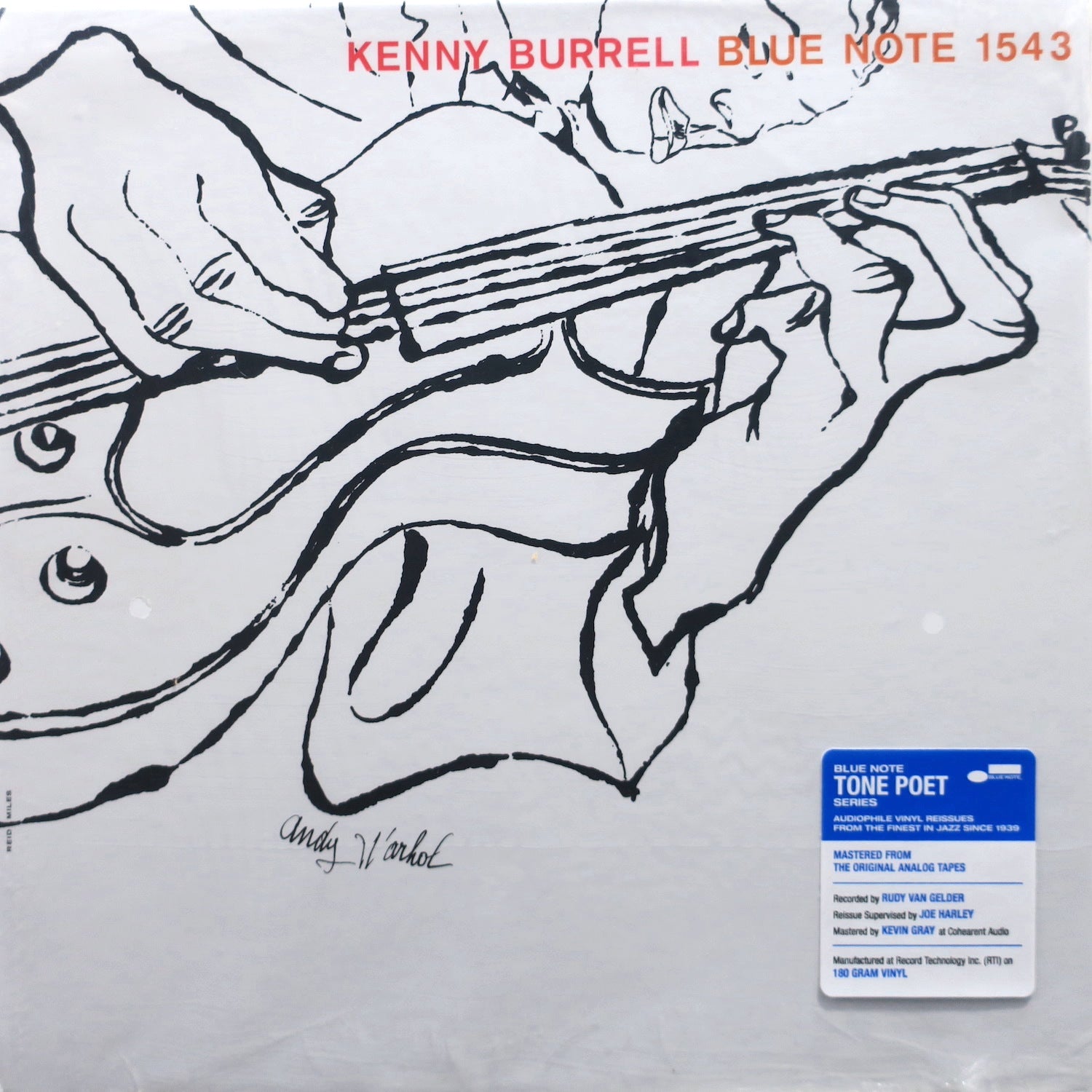 Kenny Burrell Self-Titled Blue Note Tone Poet 180g Vinyl LP - Audiophile Jazz Record for Home Listening & Music Collectors
