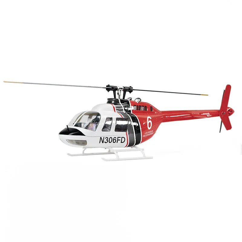 FLY WING Bell 206 V3 GPS RC Helicopter 450L Scale with H1 Flight Controller - Professional Remote Control Aircraft for Outdoor Flying & Aerial Photography