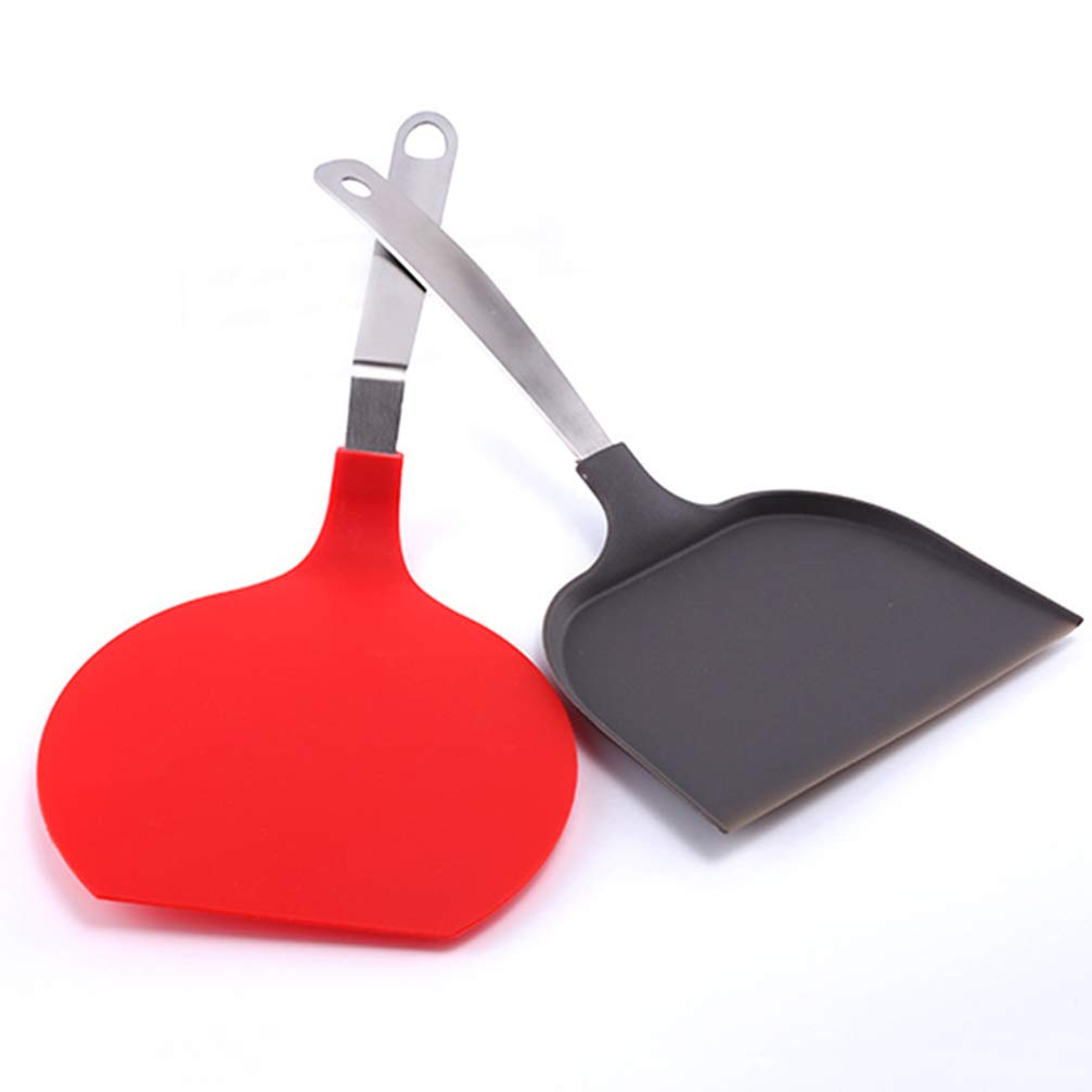 DOITOOL Stainless Steel Pizza Spatula - 12 Inch Baking & BBQ Turner with Wooden Handle - Perfect for Pizza, Cookies, Pancakes & Outdoor Grilling