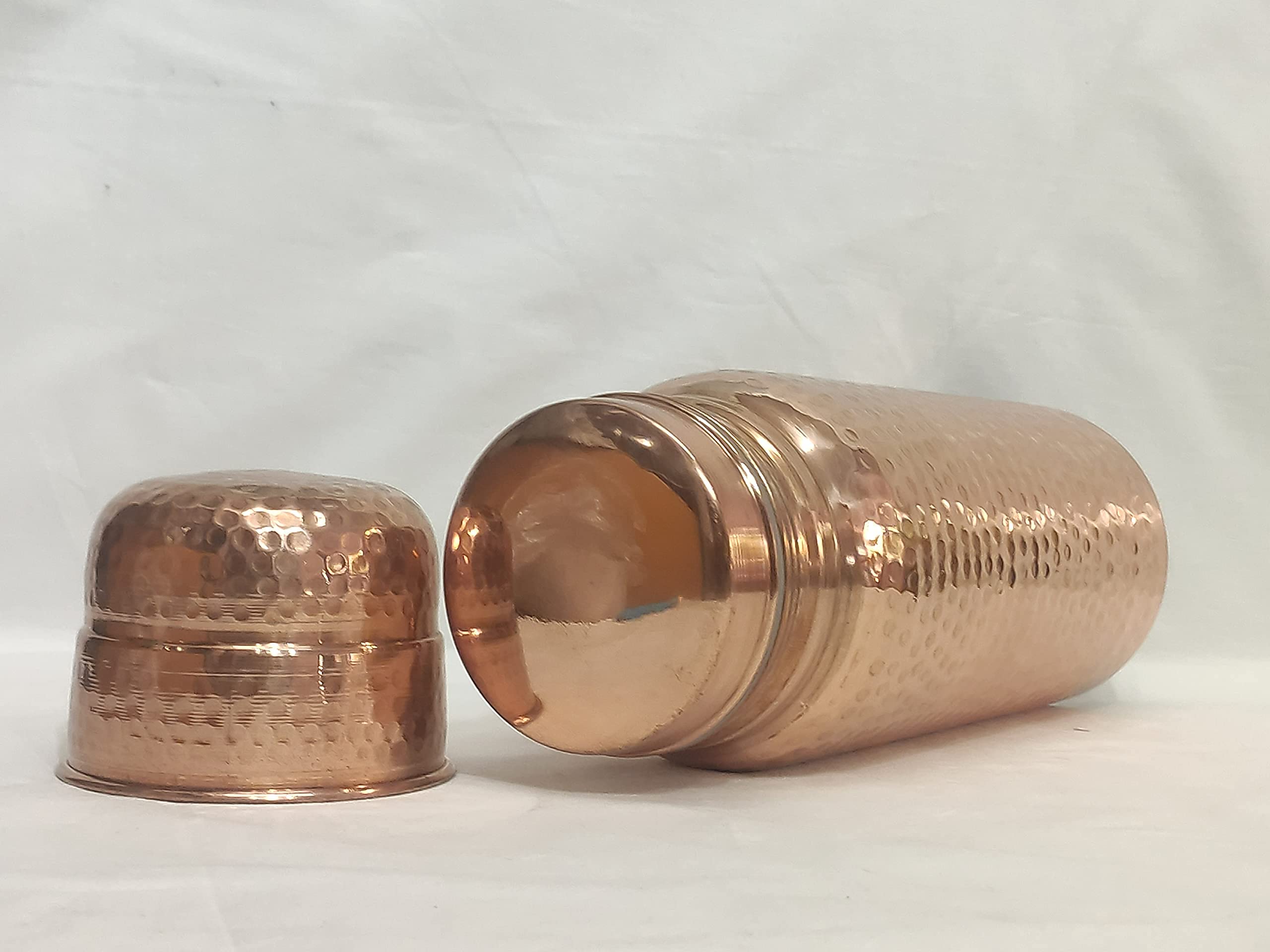 Pure Copper Water Bottle 64oz - Handcrafted & Leak Proof for Daily Hydration