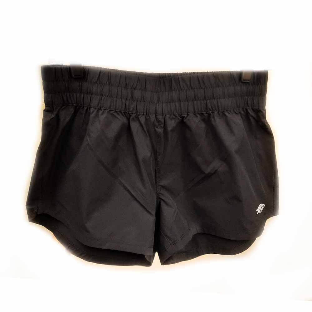 Aftco Women's Reel Black Boardshorts - Quick-Dry Swim Trunks for Surfing, Swimming & Beach Activities