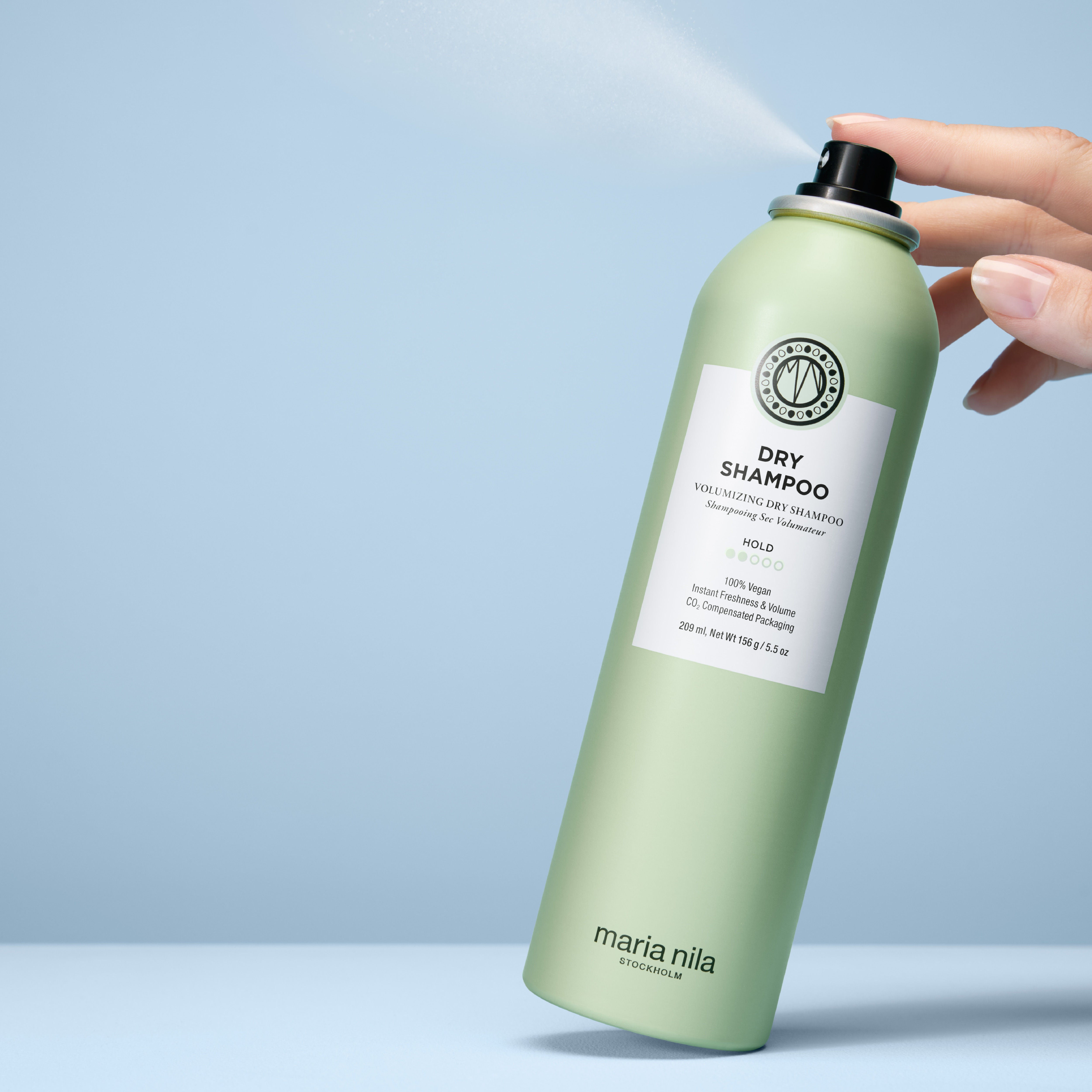 Maria Nila Dry Shampoo for Oily Hair - Vegan & Sulfate-Free Volumizing Powder for Quick Hair Refresh - Perfect for Travel, Gym & Busy Mornings