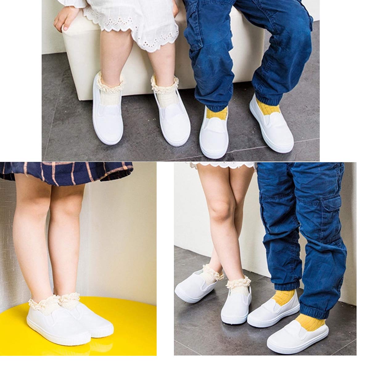 Lightweight Kids Sneakers for Running & Tennis - Slip-On Athletic Sport Shoes for Boys & Girls | Perfect for School, Play & Outdoor Activities