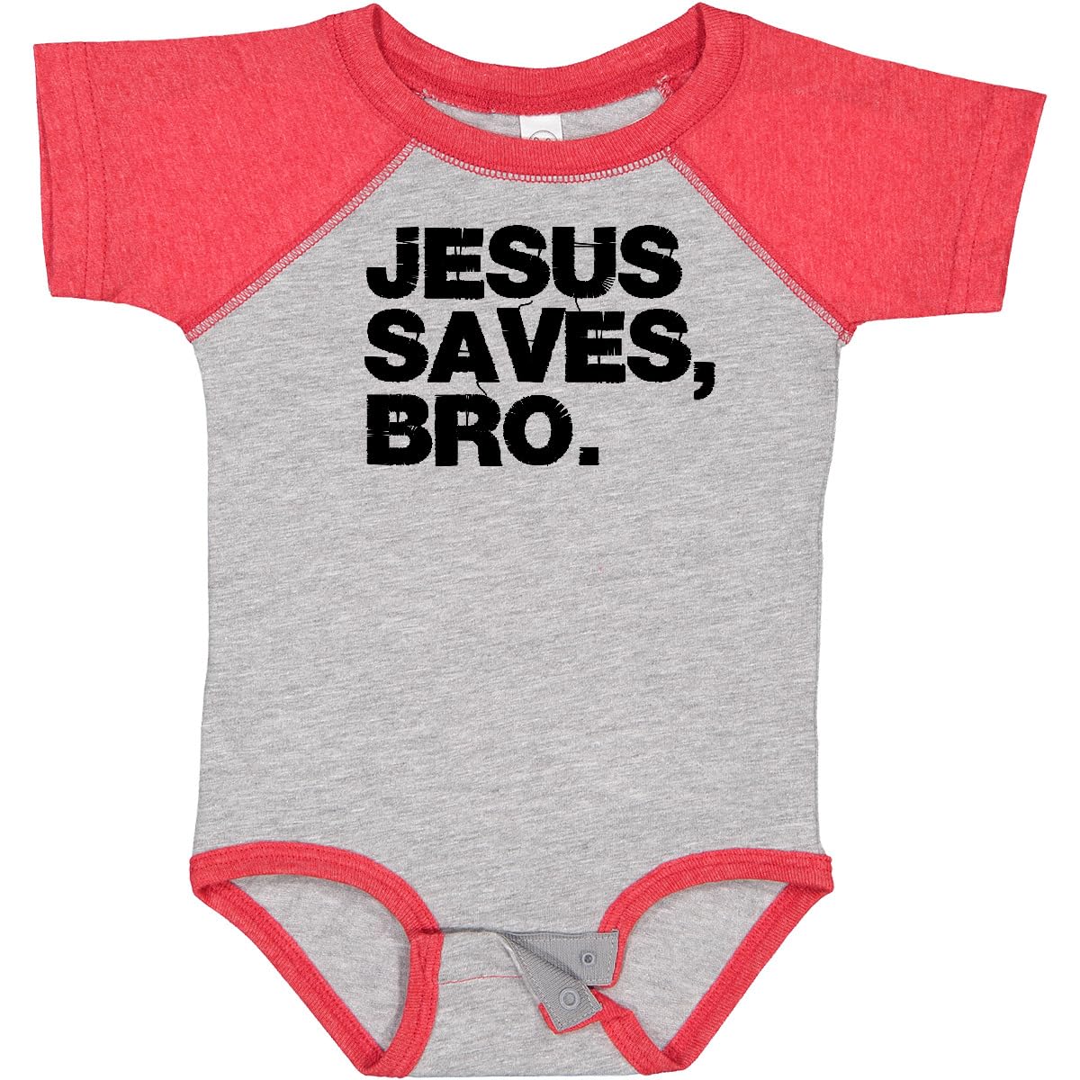 Inktastic Jesus Saves, Bro. Baby Bodysuit - Cute Christian Outfit for Infants, Baptism & Church Wear
