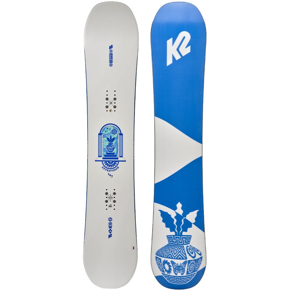 K2 Extravision Women's Snowboard - Lightweight & Durable for All-Mountain Riding - Perfect for Freestyle, Powder & Park Performance