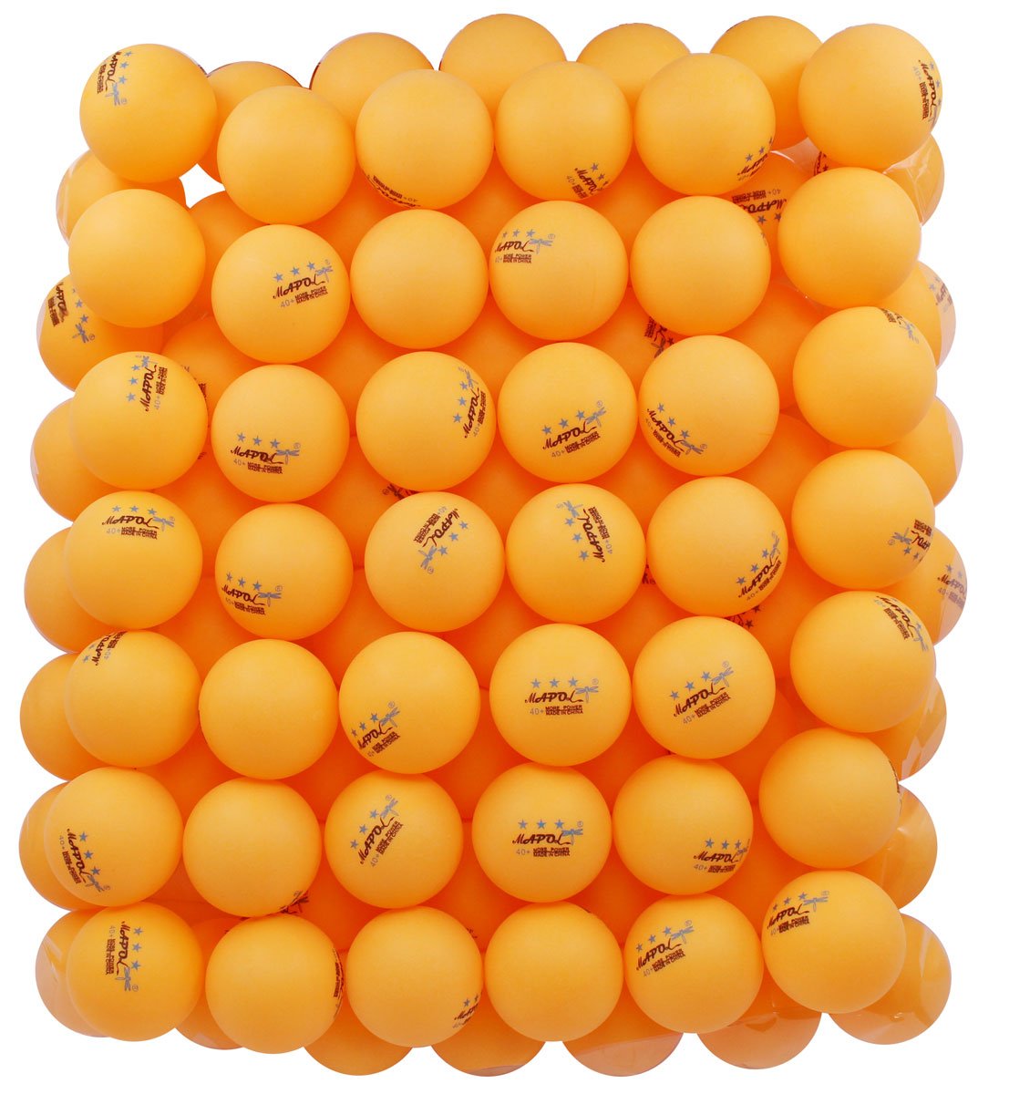 MAPOL 100-Pack 3-Star Orange Practice Ping Pong Balls - Premium Table Tennis Training Balls for Tournaments, Clubs & Home Practice - Durable & Consistent Bounce for Professional & Recreational Play