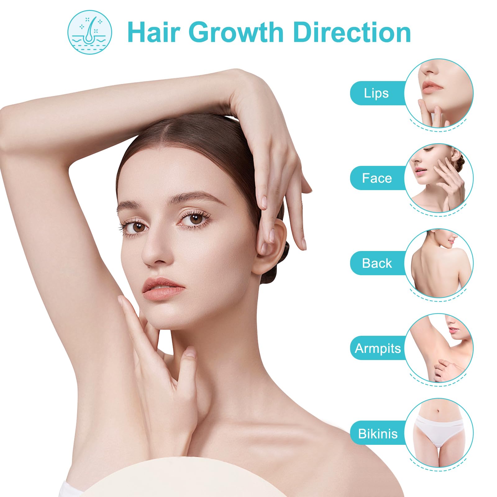 Electric Facial Hair Remover for Women - Painless Upper Lip & Chin Hair Removal Device, USB Rechargeable & Portable | Perfect for Travel, Home Use & Quick Touch-Ups