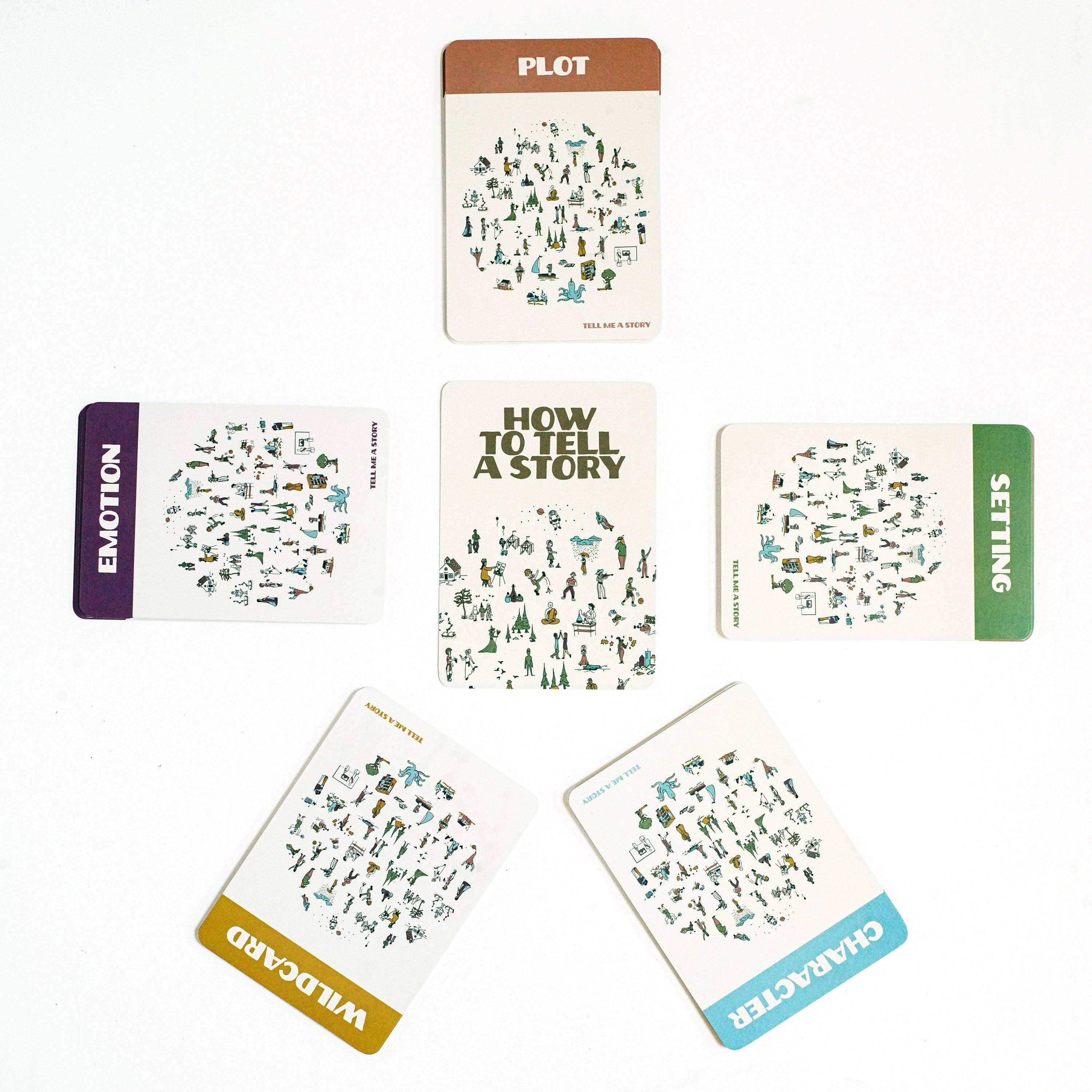Tell Me A Story Card Deck - Creative Storytelling Game for Kids & Families | Perfect for Road Trips, Classroom Activities & Family Game Nights