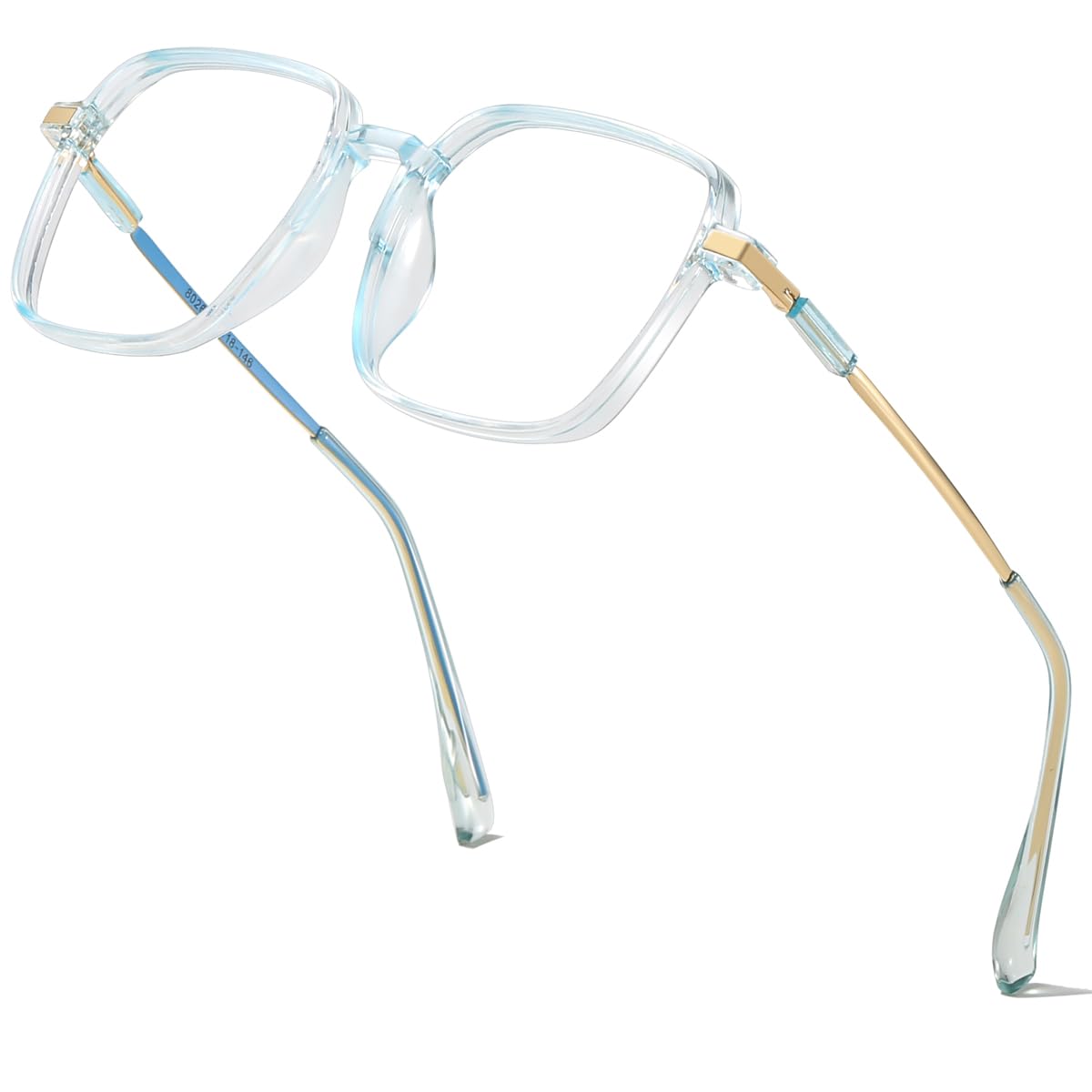 Premium Square Blue Light Blocking Glasses for Women & Men - Reduce Eye Strain from Screens - Ideal for Computer Work, Gaming & Digital Device Use