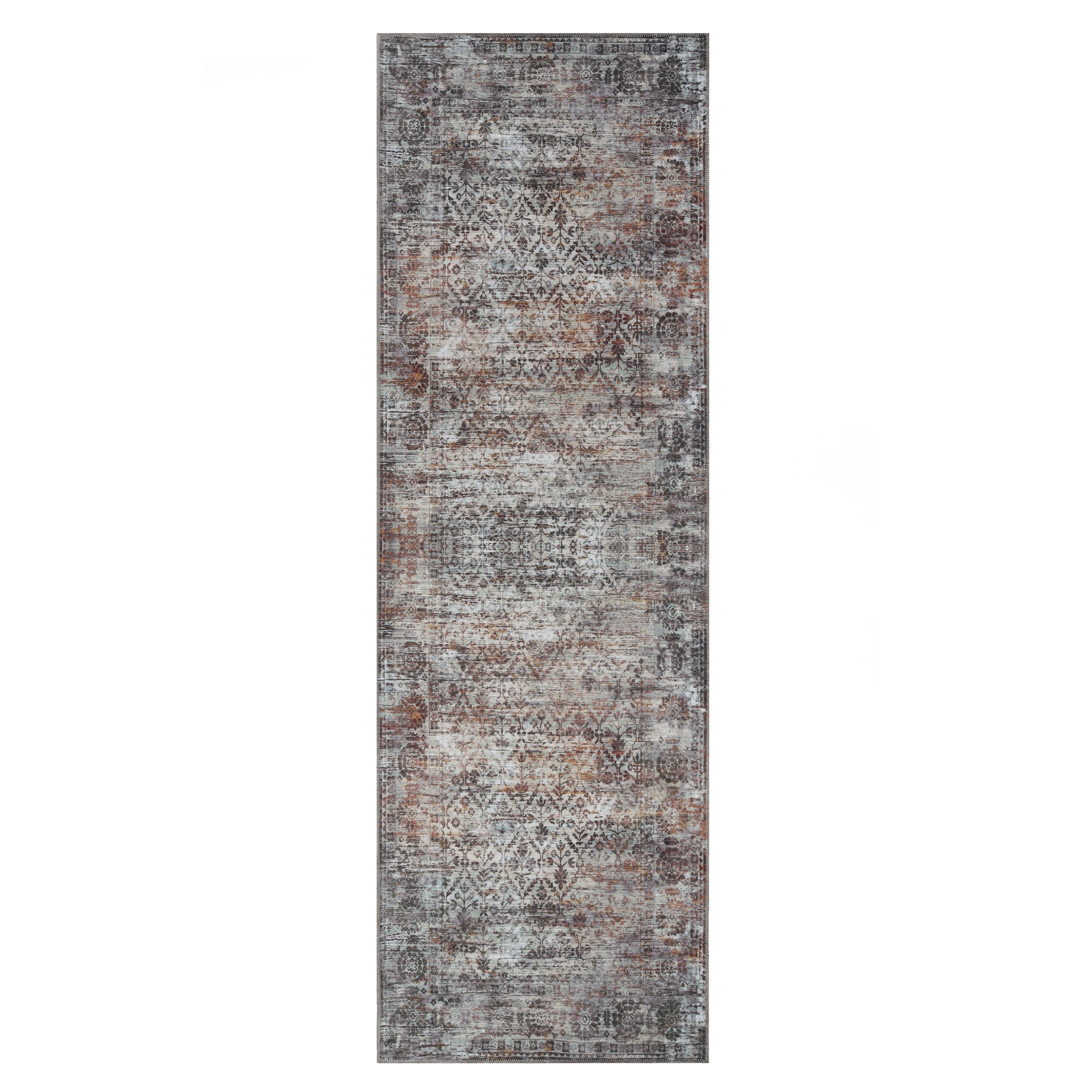 Macaw Lattice Non-Slip Washable Indoor Area Rug - Soft Comfort for Living Room, Bedroom, or Hallway Runner