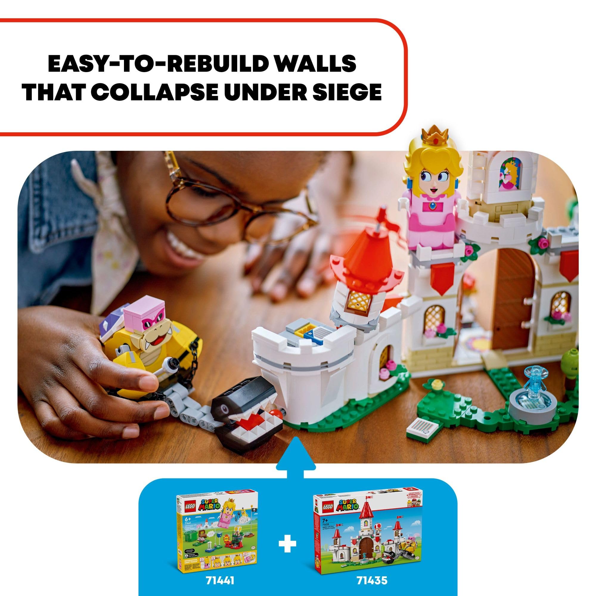 LEGO Super Mario Battle with Roy at Peach’s Castle 71435 – Nintendo Mario Toy for Kids, Interactive Castle Adventure Set – Perfect Gift for Boys, Girls & Gamers Ages 7+ | Fun for Playtime, Collecting & Creative Storytelling