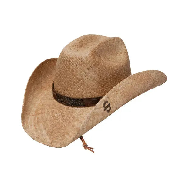 Stetson River Run Shapeable Straw Cowboy Hat for Men & Women - Adjustable Brim Summer Sun Hat for Outdoor, Beach, and Country Western Wear