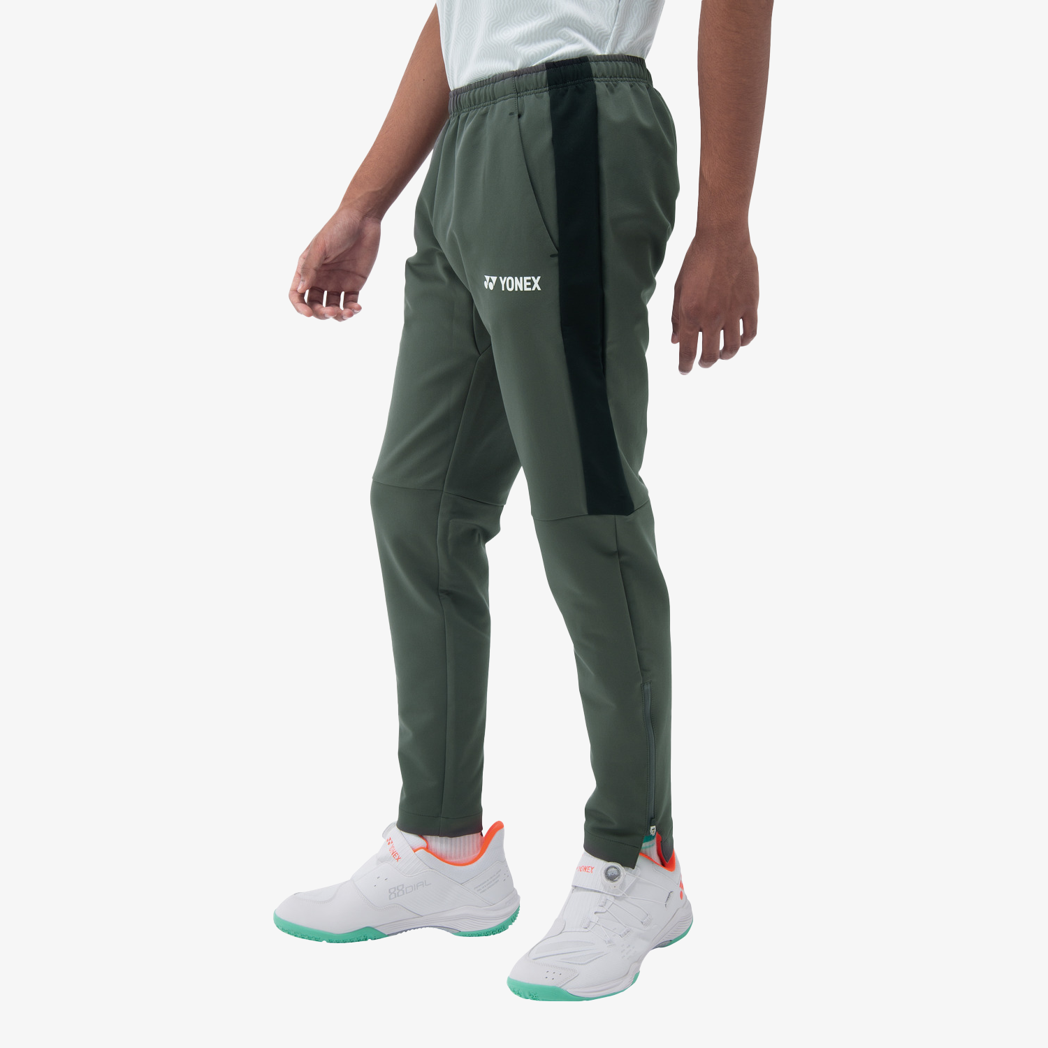 Yonex Men's Warm Up Pants 60148 - Slate Black | Comfortable Athletic Training Pants for Running, Gym & Casual Wear