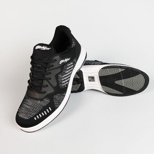 KR Strikeforce Captain Black/Grey/White Right Hand Bowling Shoes - Professional Performance for League Play & Tournament Bowling