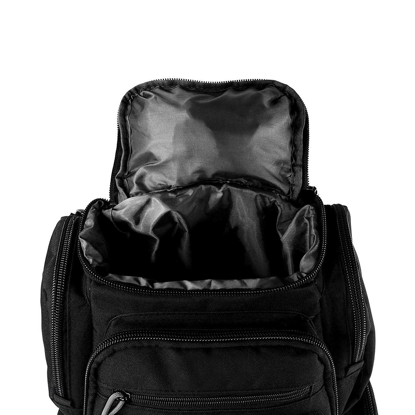 K-Cliffs Tactical Lockable Range Backpack for Shooting & Hunting - Durable Military Backpack with Free USA Flag Patch - Perfect for Outdoor Range, Airsoft & Camping Gear Storage