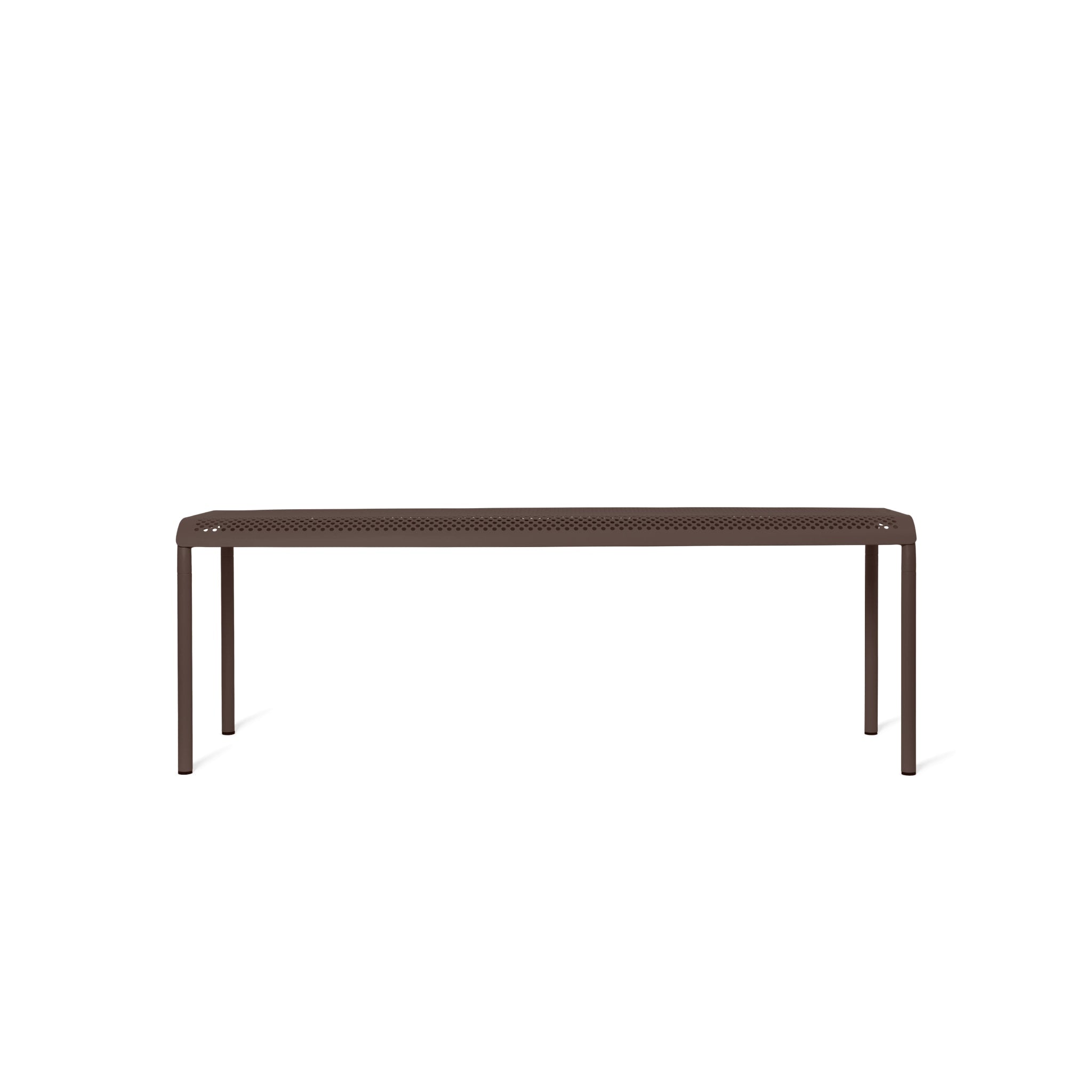 FERM LIVING Dapple Bench in Dark Chocolate - Modern Wooden Entryway Bench for Hallway, Living Room & Bedroom Decor