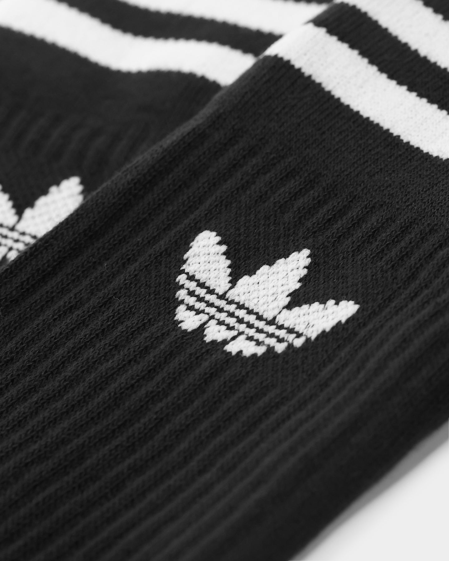Adidas Solid Crew Socks 3-Pack (Black/White) - Comfortable Athletic Socks for Running, Gym & Everyday Wear