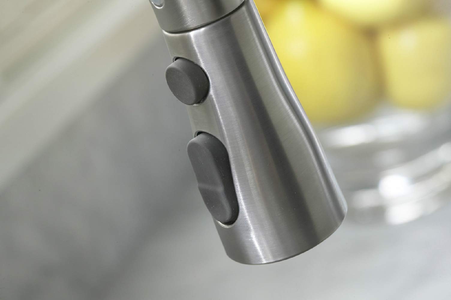 KOHLER 649-VS Simplice Pull-Down Kitchen Sink Faucet with Sprayer - Stainless Steel Bar & Prep Faucet for Modern Kitchens | Perfect for Washing Dishes, Filling Pots & Food Prep