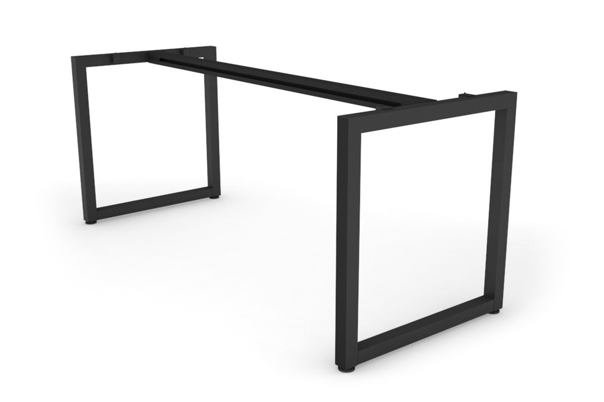Quadro Loop Legs Table Frame - Black Metal Base for Dining, Coffee, or Conference Tables - Perfect for Home, Office, and Restaurant Use