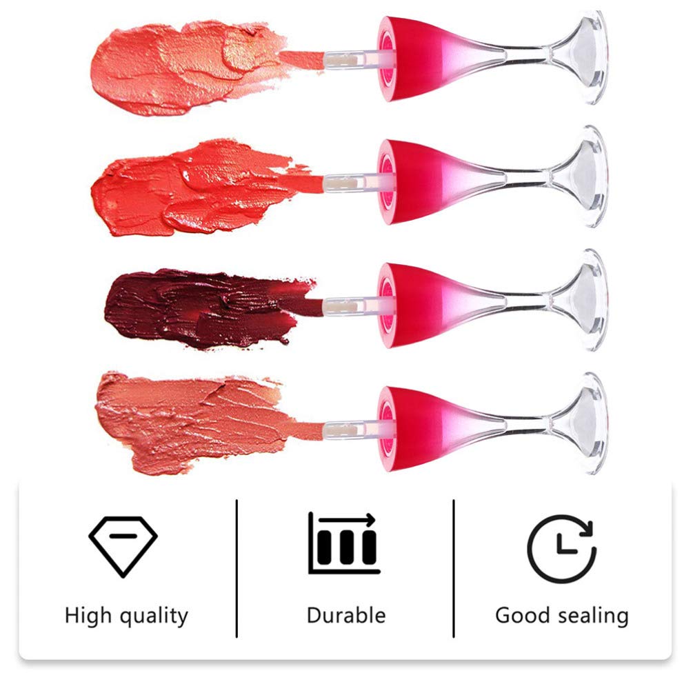 10pcs Red Refillable Lip Gloss Tubes - DIY Cosmetic Containers for Women & Girls - Perfect for DIY Makeup & Travel