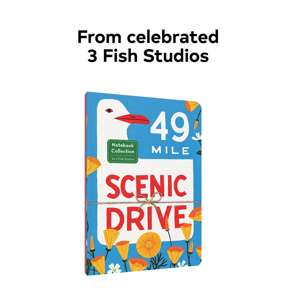 49-Mile Scenic Drive Notebook Set - San Francisco Travel Journal Collection with California Landmark Artwork | Perfect for Road Trips, Travel Memories & Gift Giving
