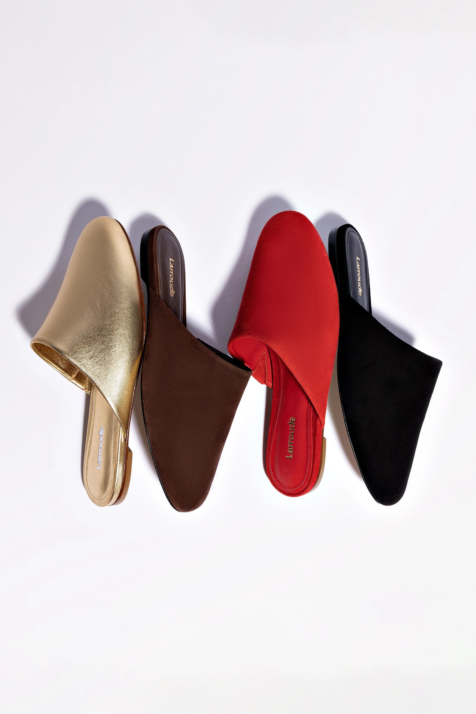 Black Suede Venice Flat Mule & Pouch Kit - Comfortable Women's Slip-On Shoes with Storage Pouch for Travel, Work & Casual Wear