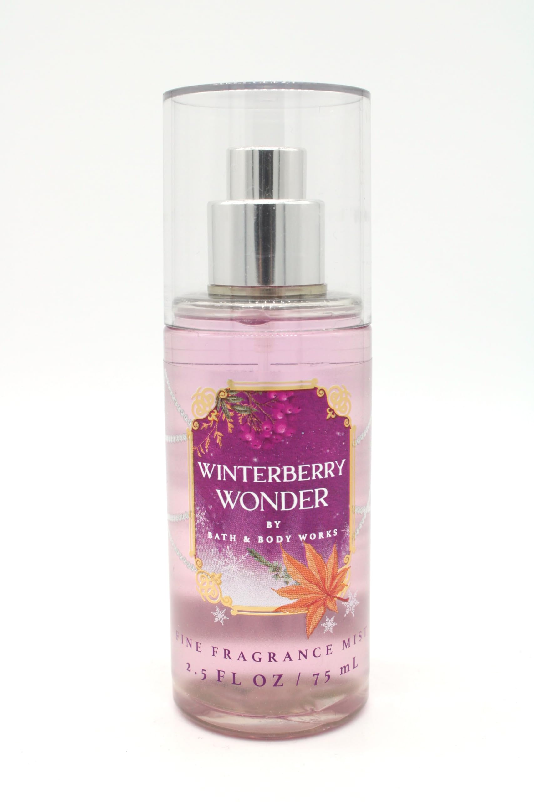 Winterberry Wonder Fine Fragrance Mist - Travel Size 2.5 fl oz | Bath & Body Works Scented Body Spray for Women - Perfect for Holiday Gifts, Daily Use & Travel Essentials