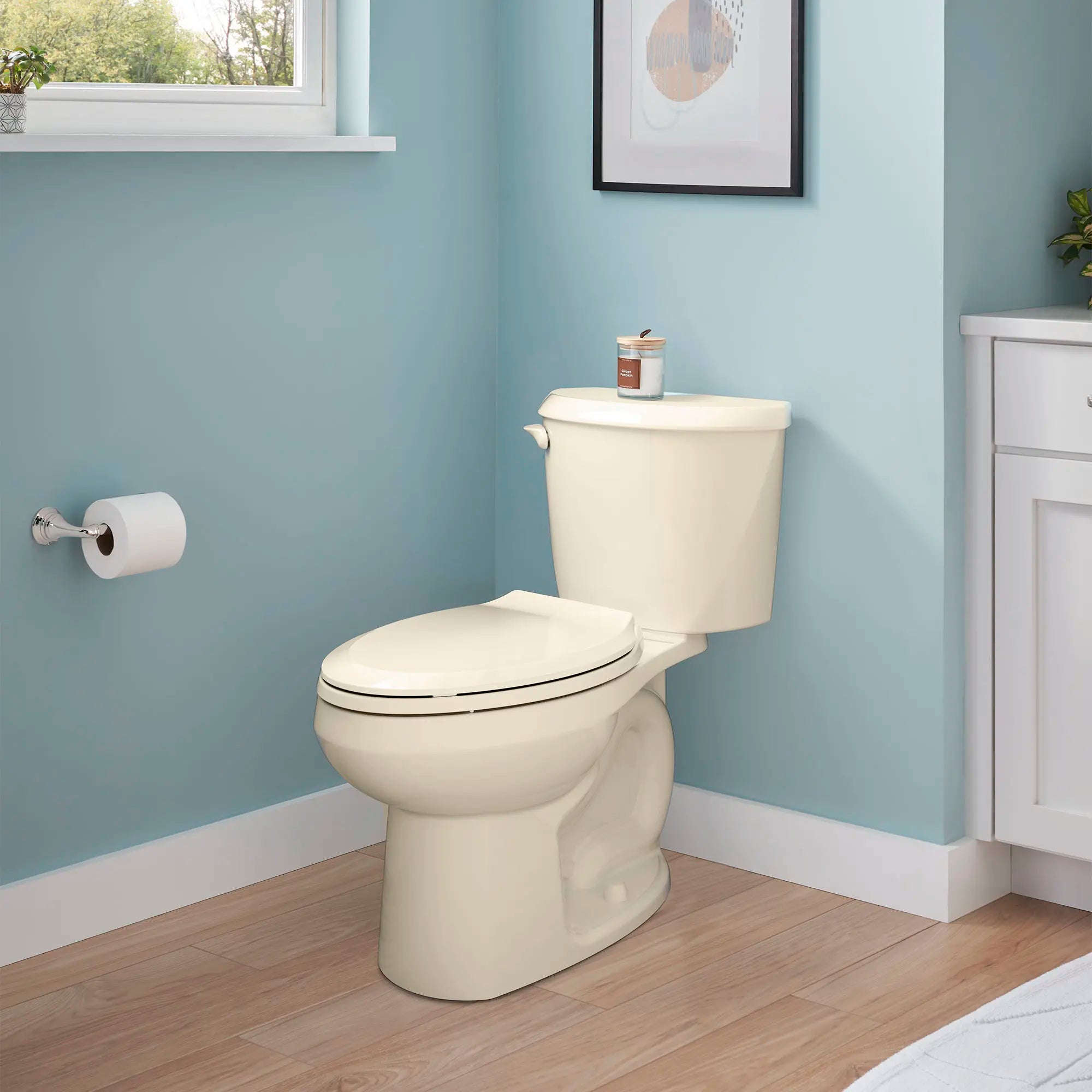 Colony® Two-Piece 1.28 GPF/4.8 LPF Standard Height Elongated Toilet Bowl - Water Efficient Flushing for Bathroom & Powder Room Installation