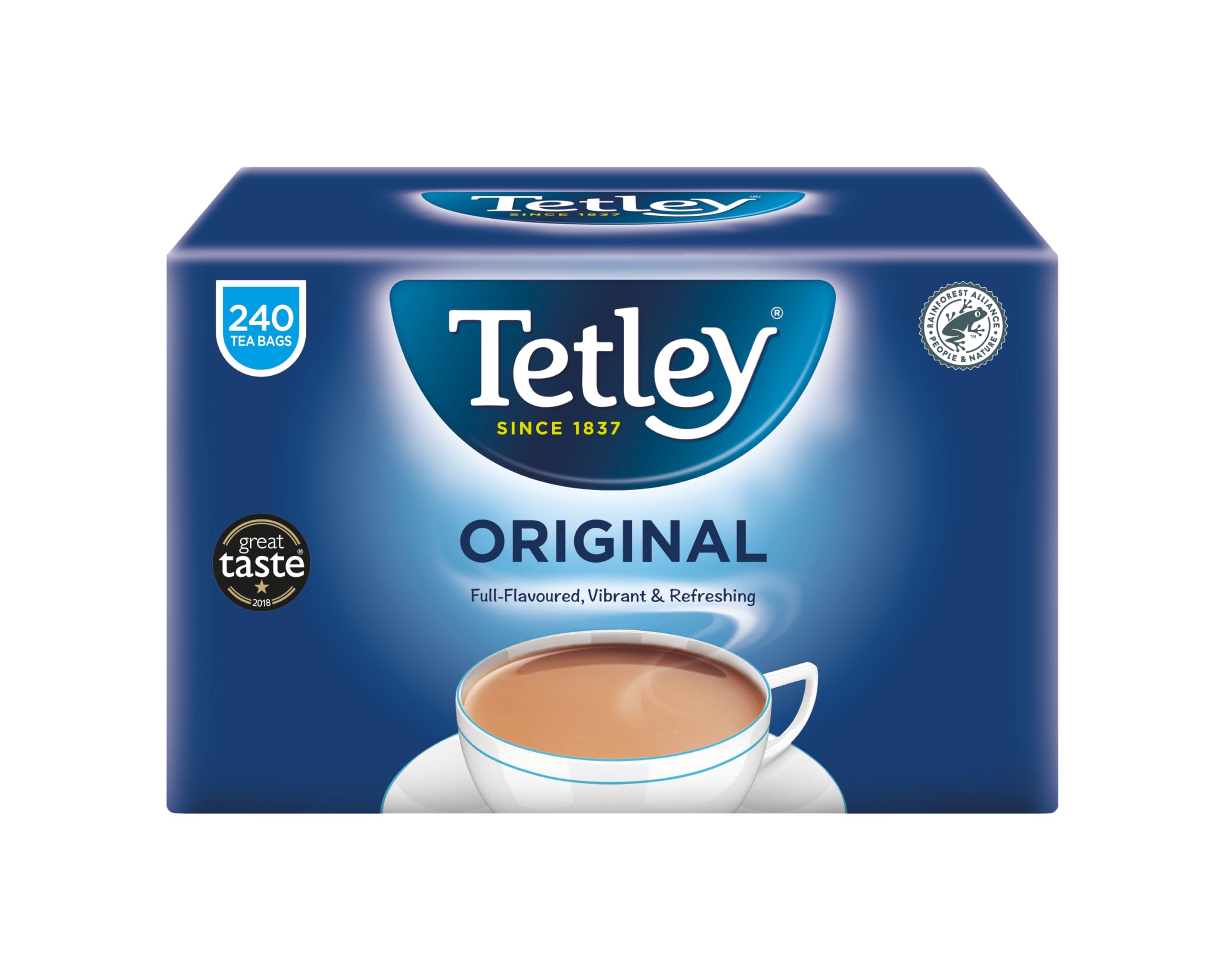 Tetley Original Black Tea Bags - 240 Count (750g) | Premium English Breakfast Tea for Home, Office & Hospitality Use