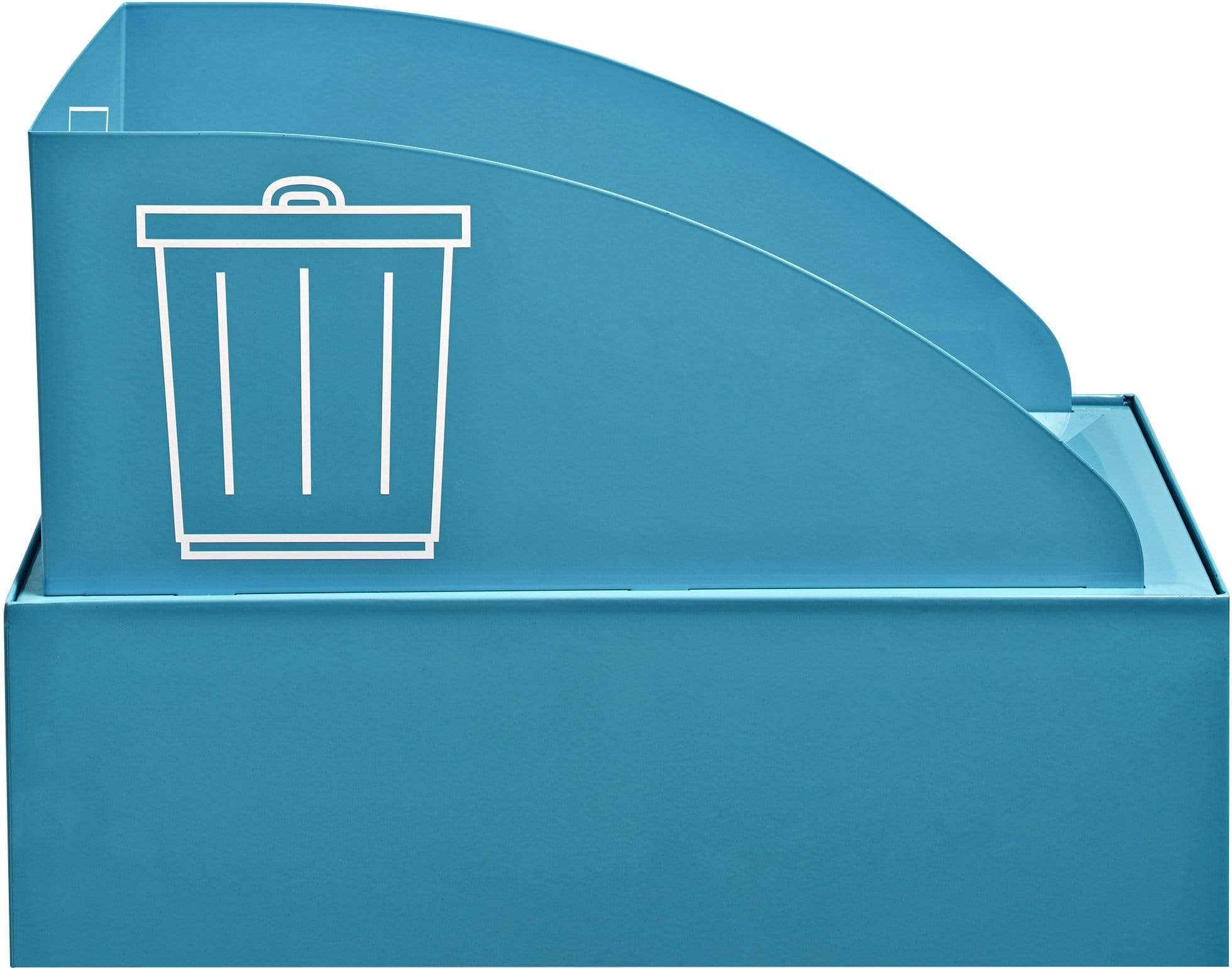 Safco Mixx Recycling Center with Topper Lid [9449] - Eco-Friendly Waste Sorting Bin for Home, Office & Classroom Organization