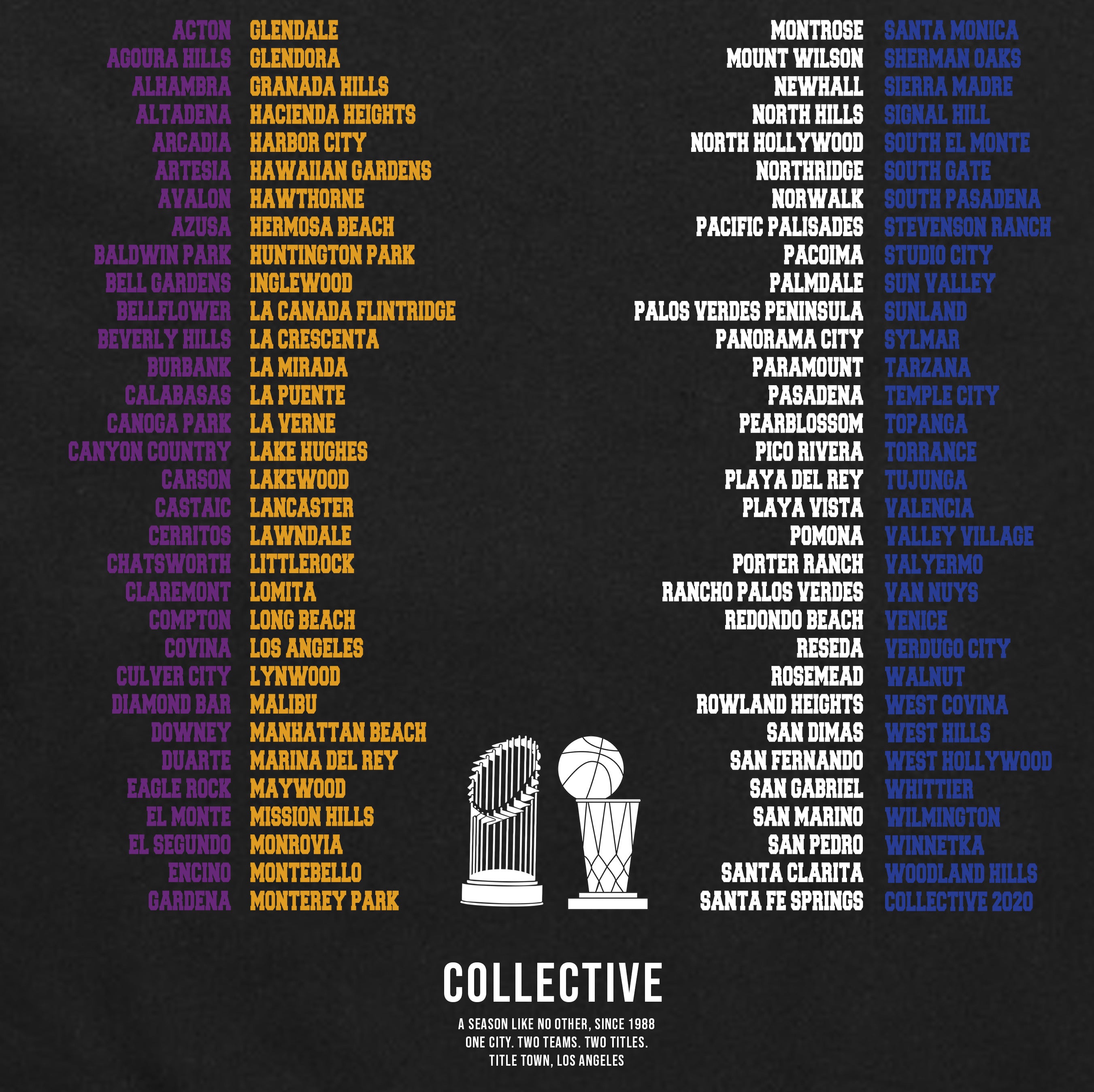 Lakers x Dodgers 2020 Championship T-Shirt - Black | NBA & MLB Fan Apparel | Game Day, Sports Events & Casual Wear