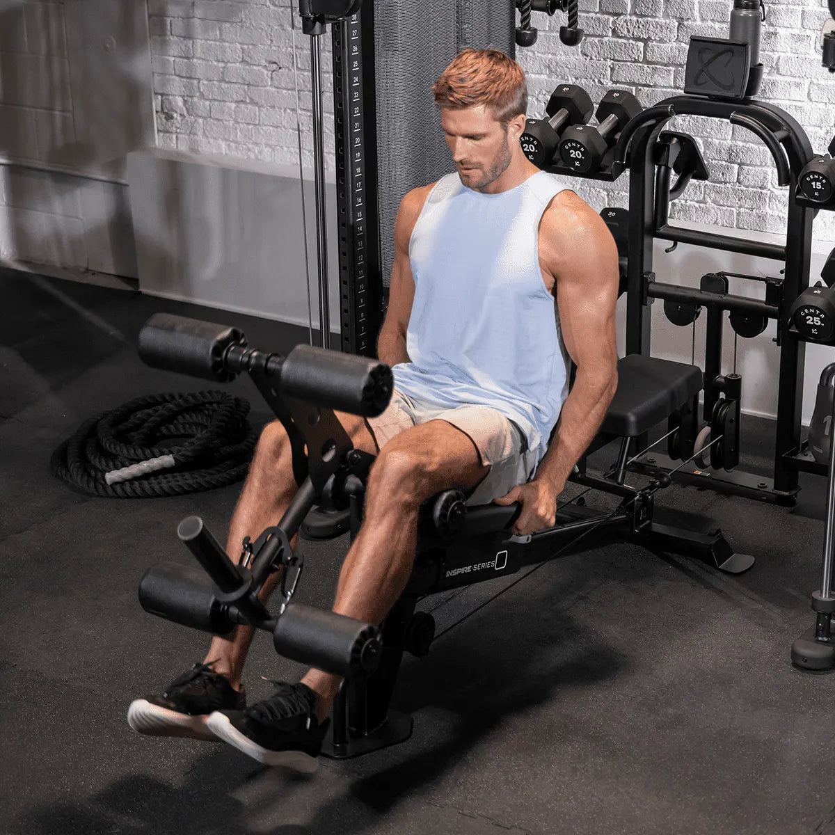 Inspire Series FID7 PRO Adjustable Weight Bench for Home Gym - 7-Position Incline Decline Workout Bench for Strength Training & Full-Body Exercises - Perfect for Dumbbell Press, Sit-Ups & More