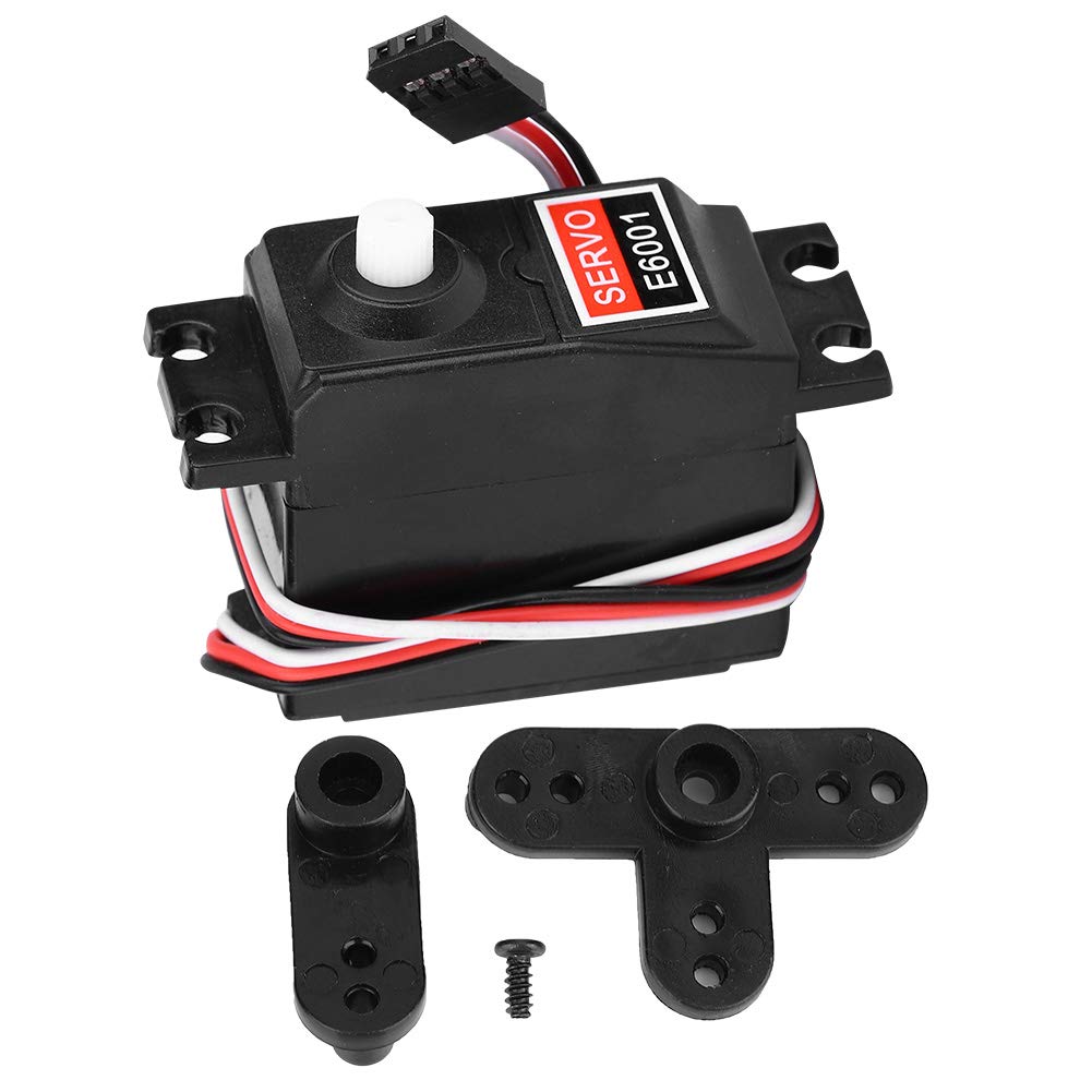 High Torque 6KG Digital Servo for RC Cars - 60° Rotation Angle, Plastic Gear, E6001 - Perfect for 1/10 Scale Remote Control Model Cars & DIY Projects (Ideal for Off-Road Racing, Crawling, and RC Car Upgrades)