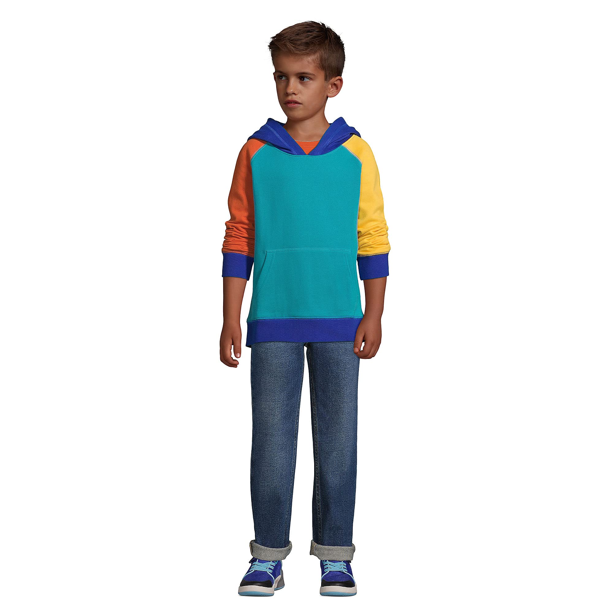 Boys Stretch Pull-On Jeans with Iron Knee for Play & School