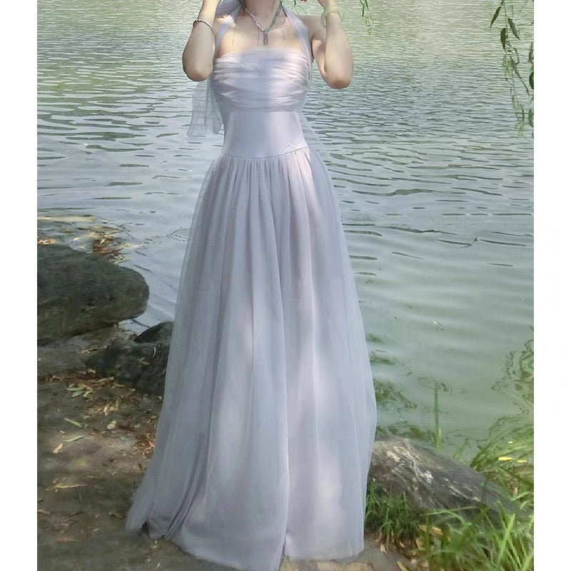 Elegant A-Line Tulle Long Prom Dress for Birthday Party - J3388 | Perfect for Prom Night, Homecoming, Quinceañera & Special Occasions
