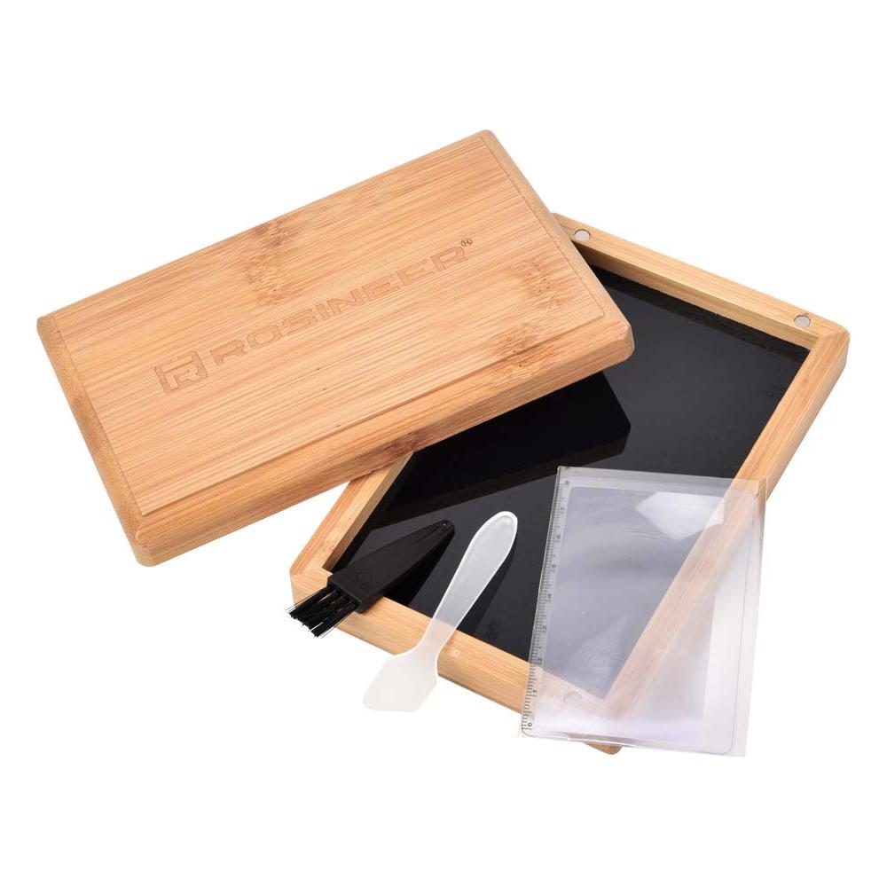 Premium Bamboo Pollen Storage Box with Sifter Base - Airtight & Durable for Herb, Spice, and Pollen Collection - Perfect for Kitchen, Gardening, and Crafting Use