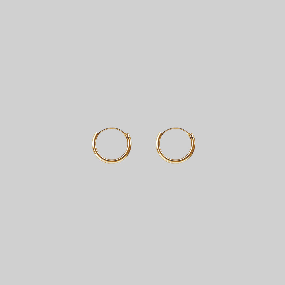 Small Gold Hoop Earrings for Women - 14K Gold Plated Minimalist Stud Earrings | Perfect for Everyday Wear, Gifts & Special Occasions