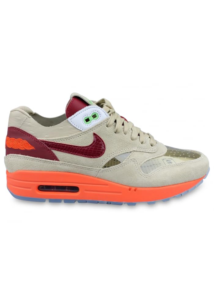 Nike Men's Air Max 1 DD1870 100 CLOT - Kiss of Death 2021 Sneakers - Size 12 - Running, Walking & Casual Wear Shoes for Men